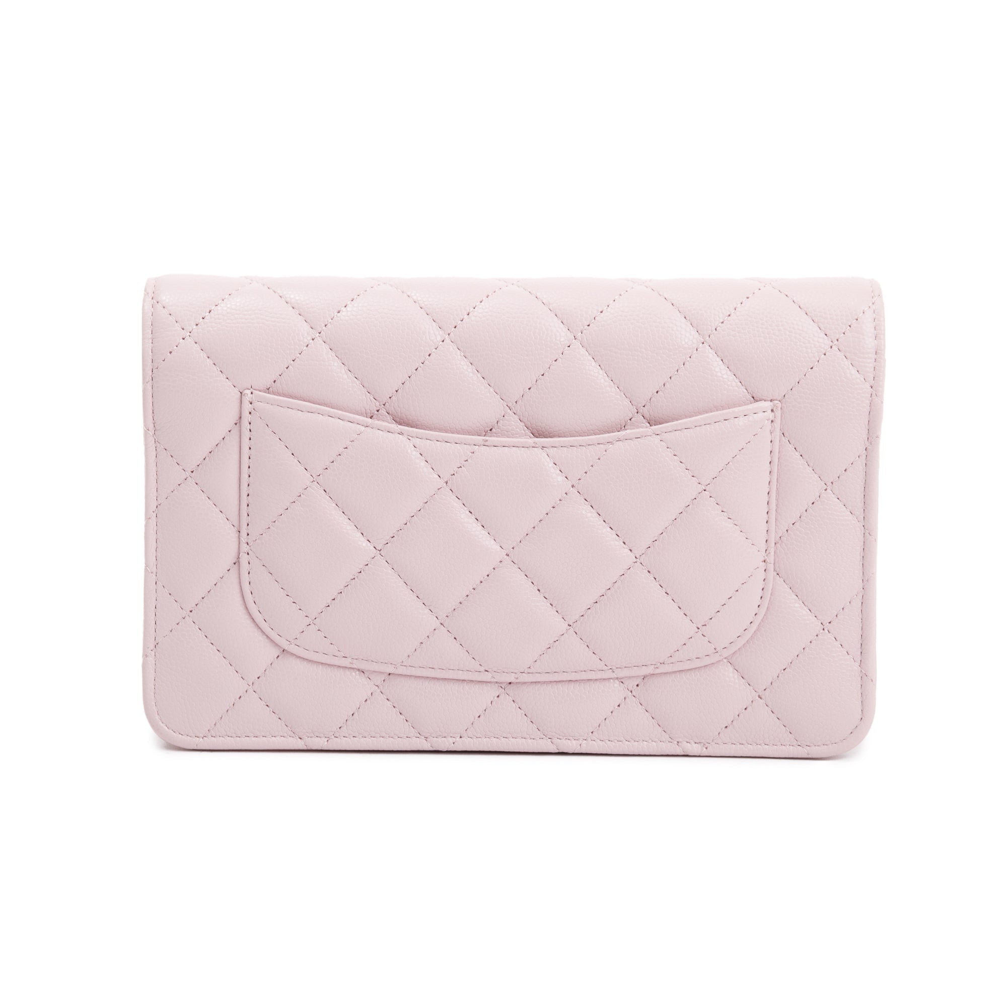 Chanel 2021 Pink Caviar Leather Coco Candy Wallet on Chain w/ Box & Authenticity Card