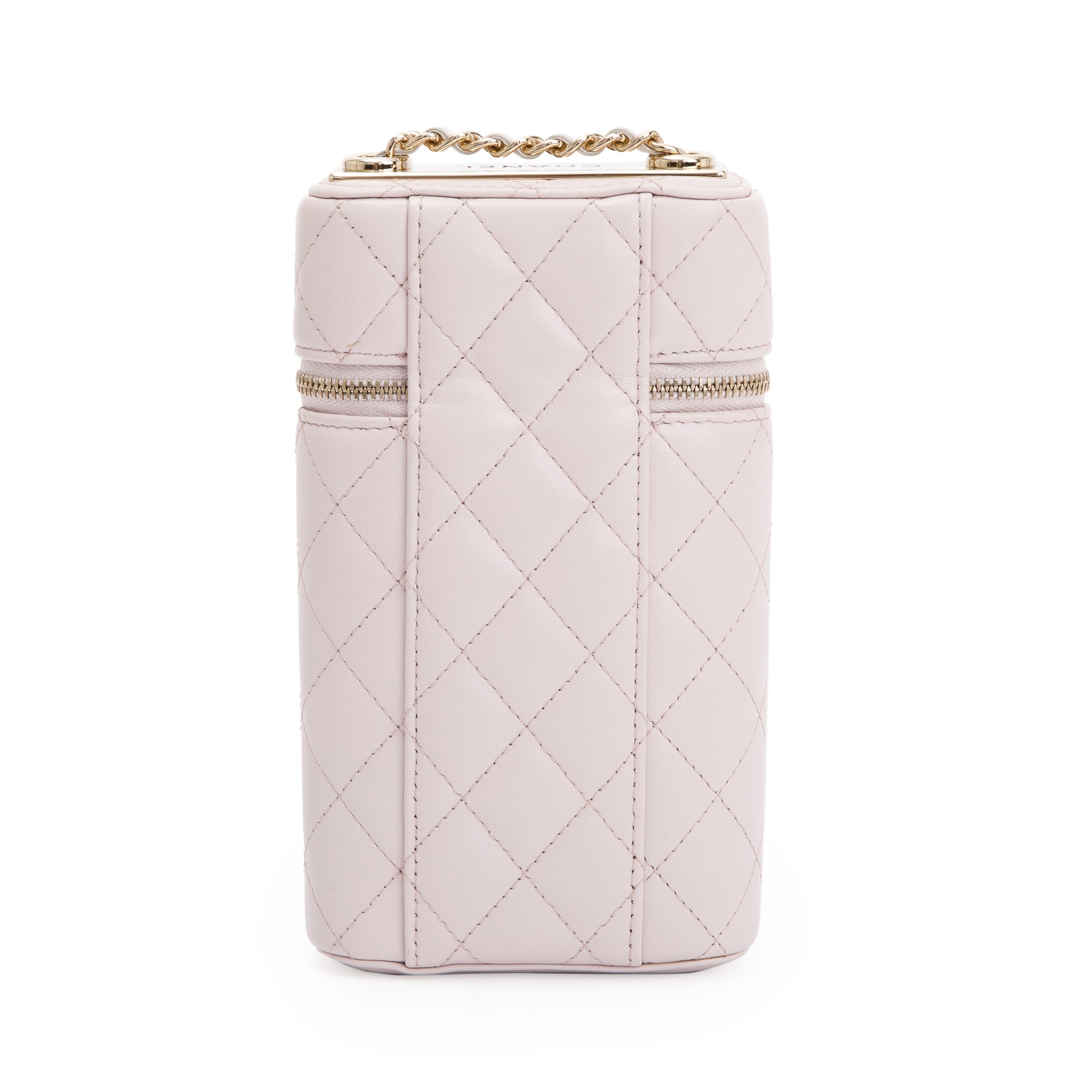 Chanel 2021 Pink Quilted Lambskin Leather Trendy CC Phone Holder Crossbody w/ Authenticity Card