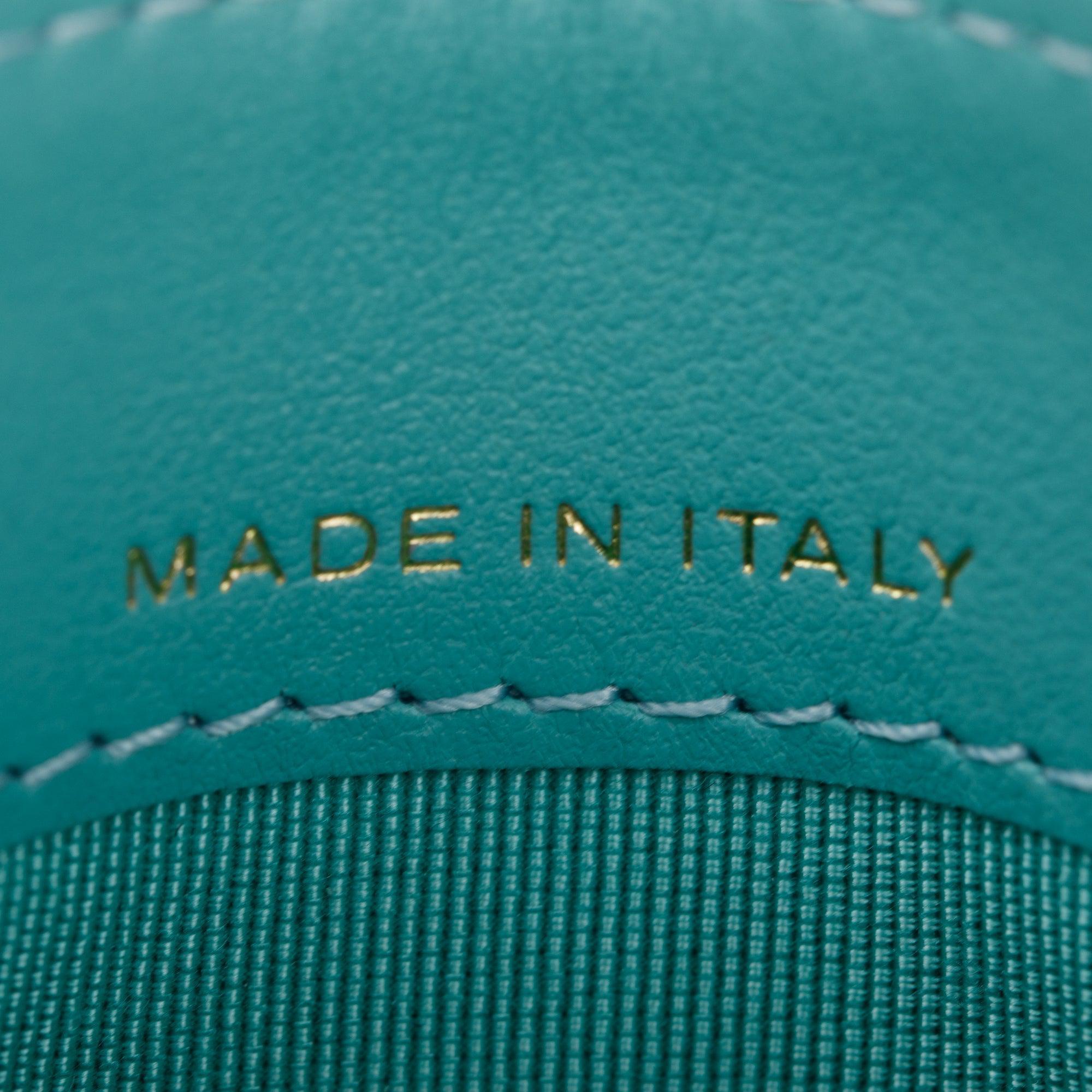 Chanel 2021 Tiffany Blue Caviar Leather Classic Card Holder w/ Box & Authenticity Card