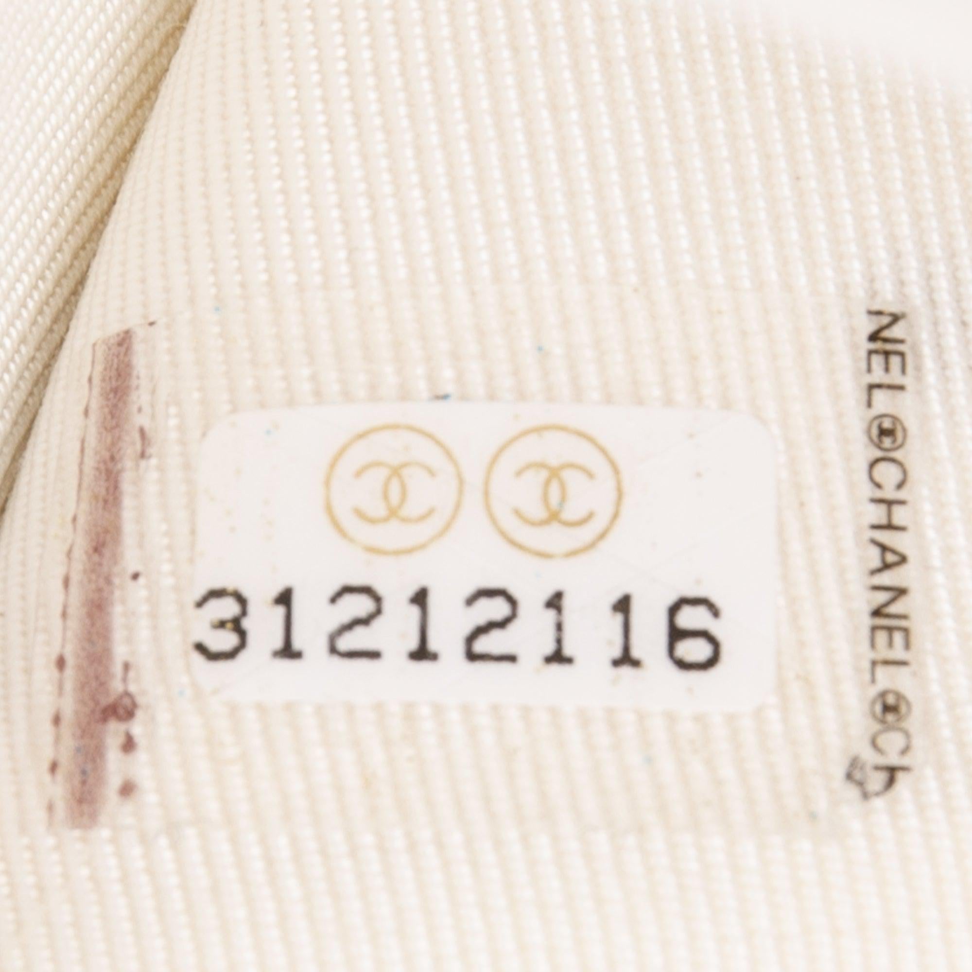 Chanel 2021 White Caviar Classic Flap Card Holder w/ Box & Authenticity Card