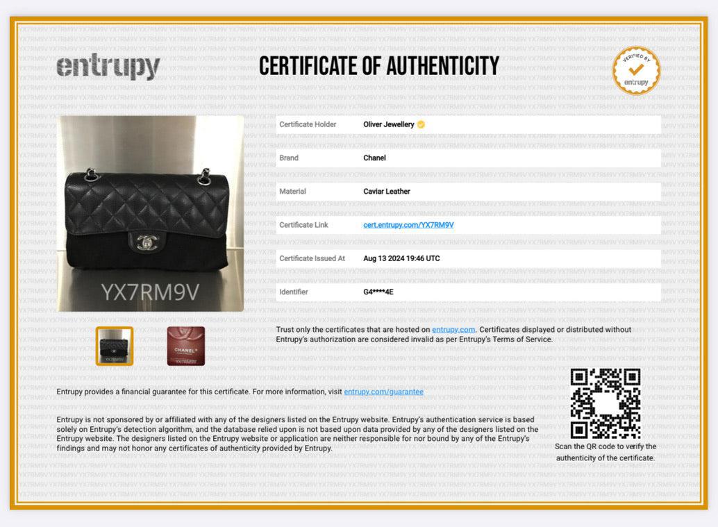 Chanel 2022 Black Caviar Classic Small Double Flap Bag w/ Box