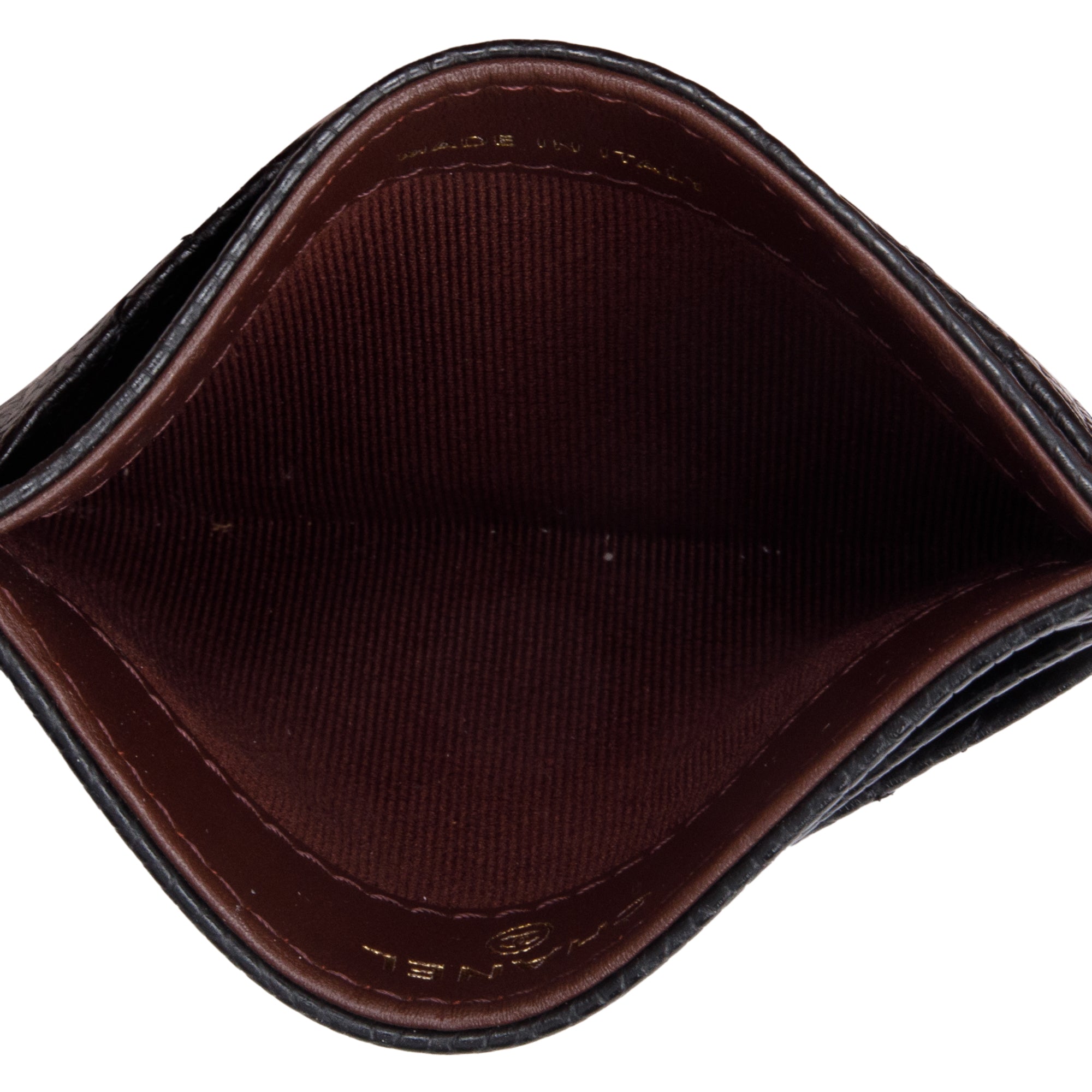 Chanel 2022 Black Caviar Leather Classic Card Holder