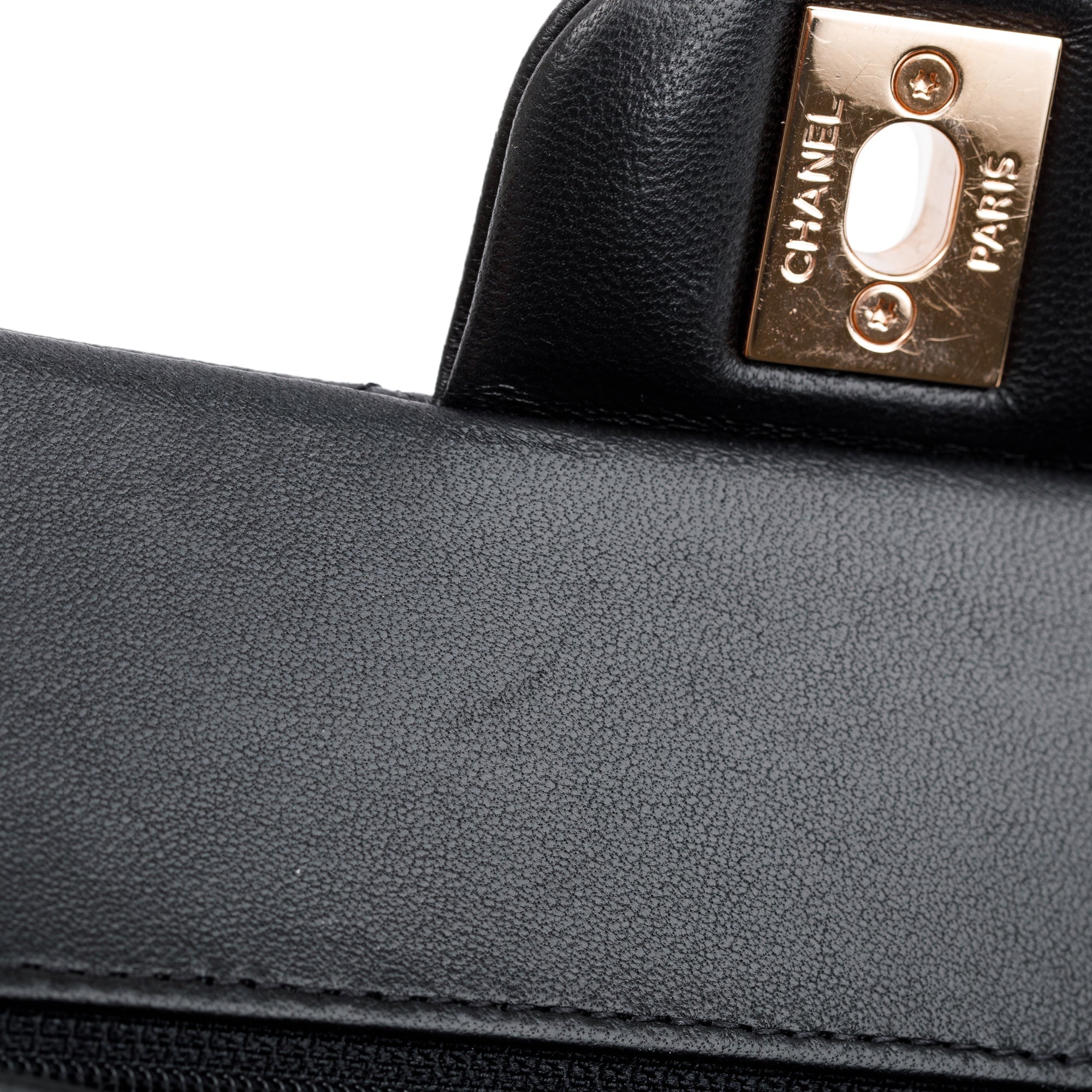 Chanel 2022 Black Lambskin Classic Small Double Flap Bag w/ Box