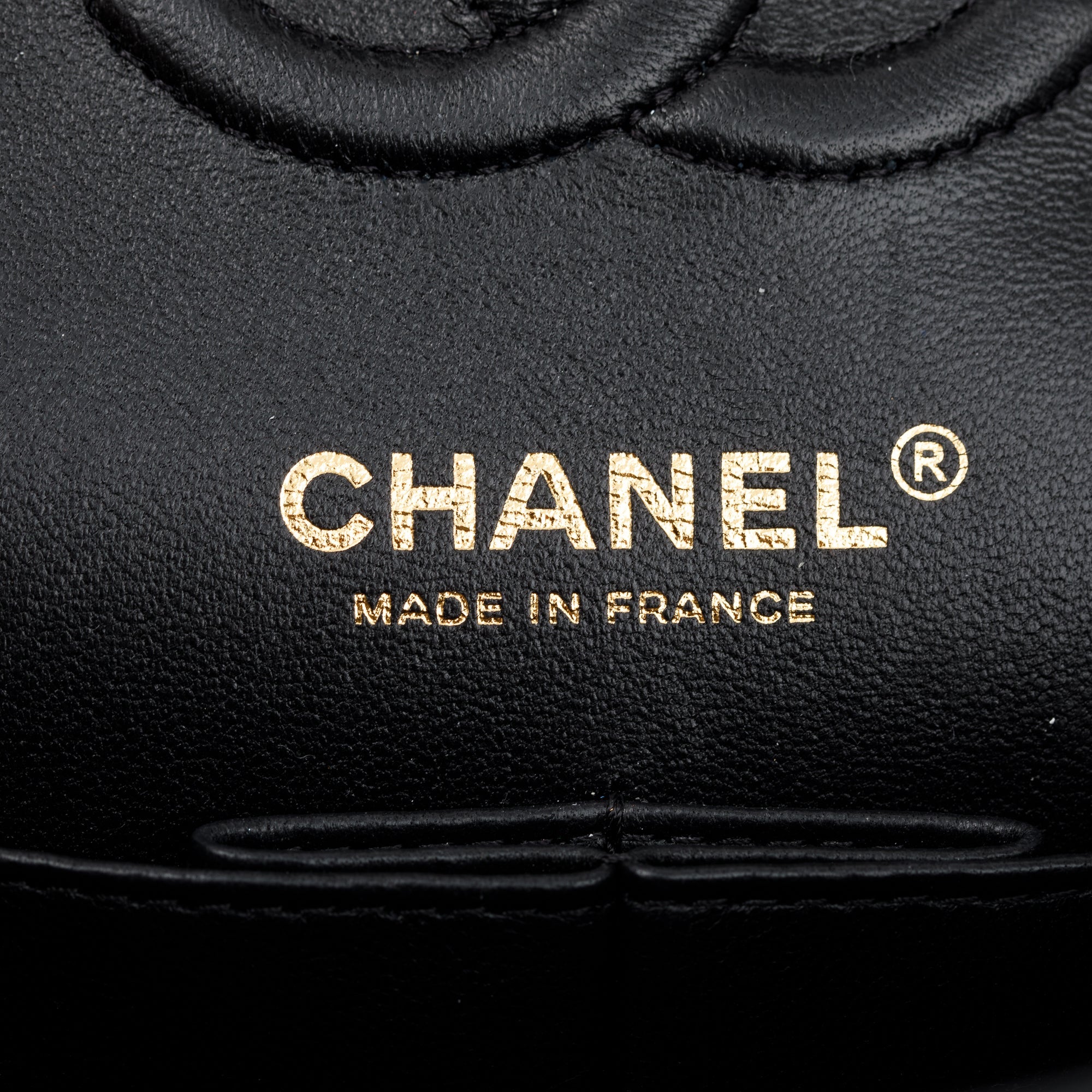 Chanel 2022 Black Lambskin Classic Small Double Flap Bag w/ Box