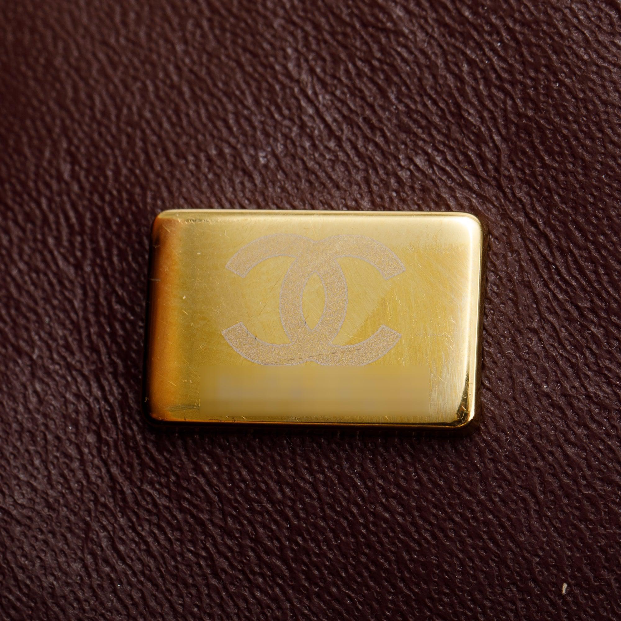 Chanel 2022 Black Lambskin Leather Classic Medium Double Flap Bag w/ Box