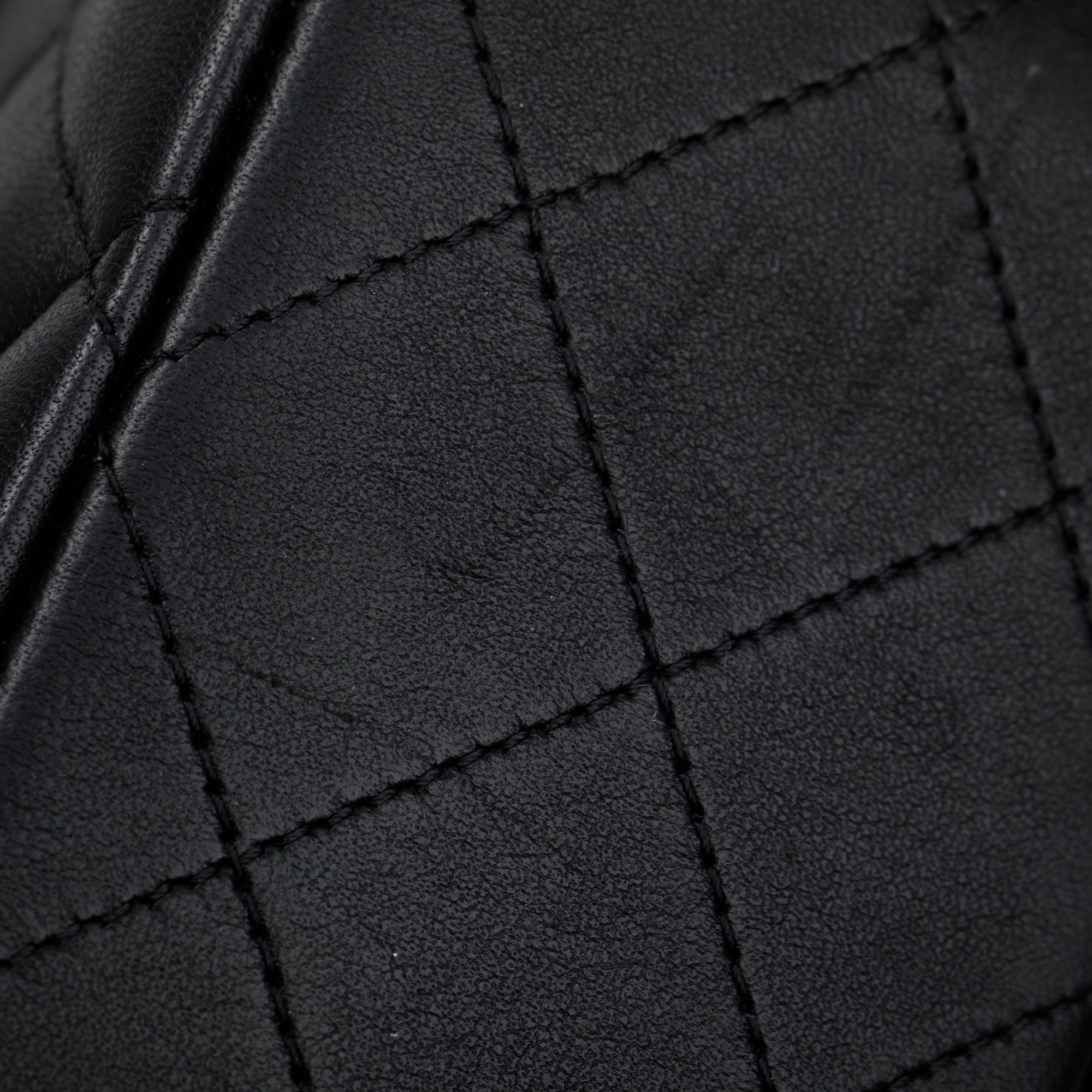 Chanel 2022 Black Lambskin Leather Classic Medium Double Flap Bag w/ Box