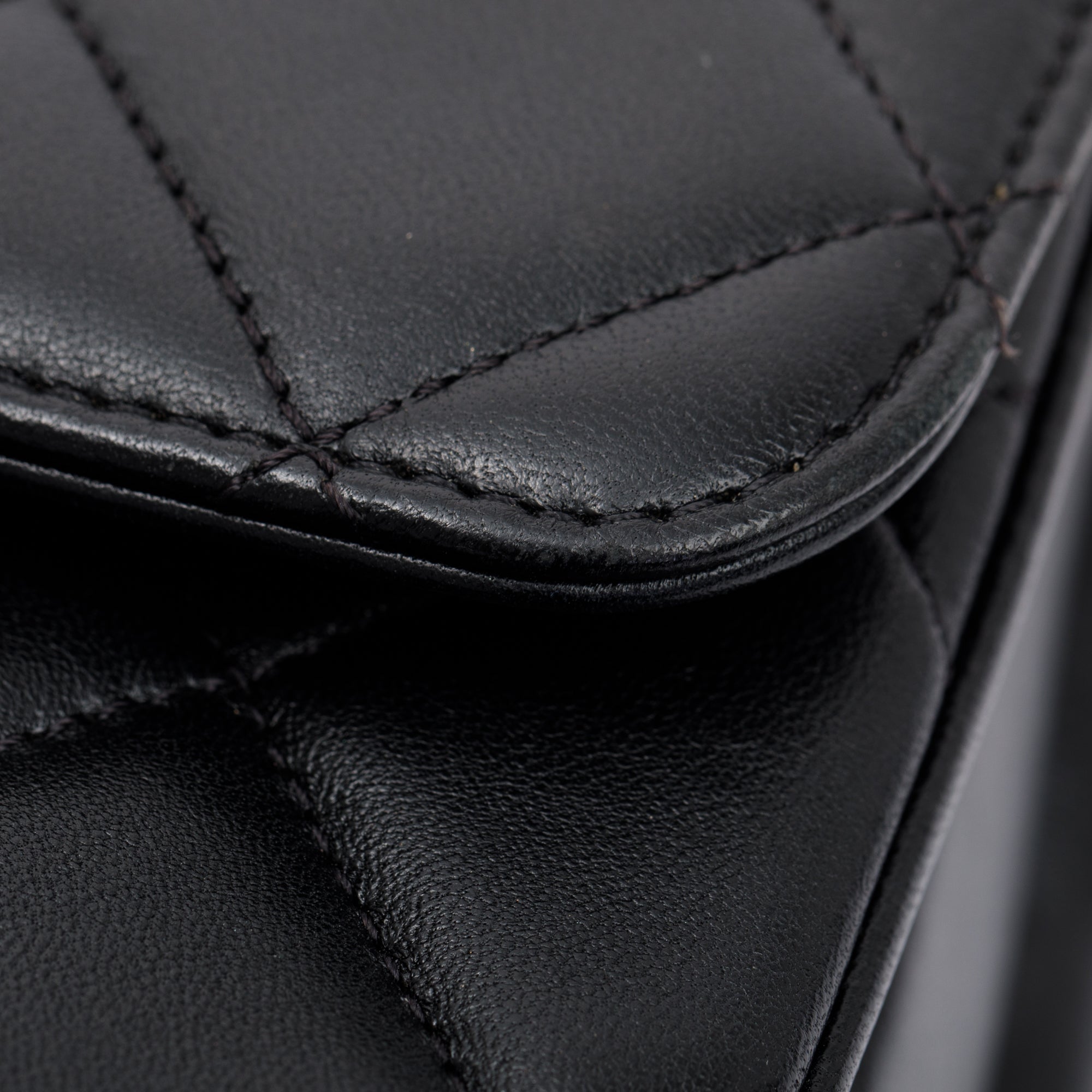 Chanel 2022 Black Lambskin Trendy CC Small Top Handle Flap Bag w/ Box & Receipt