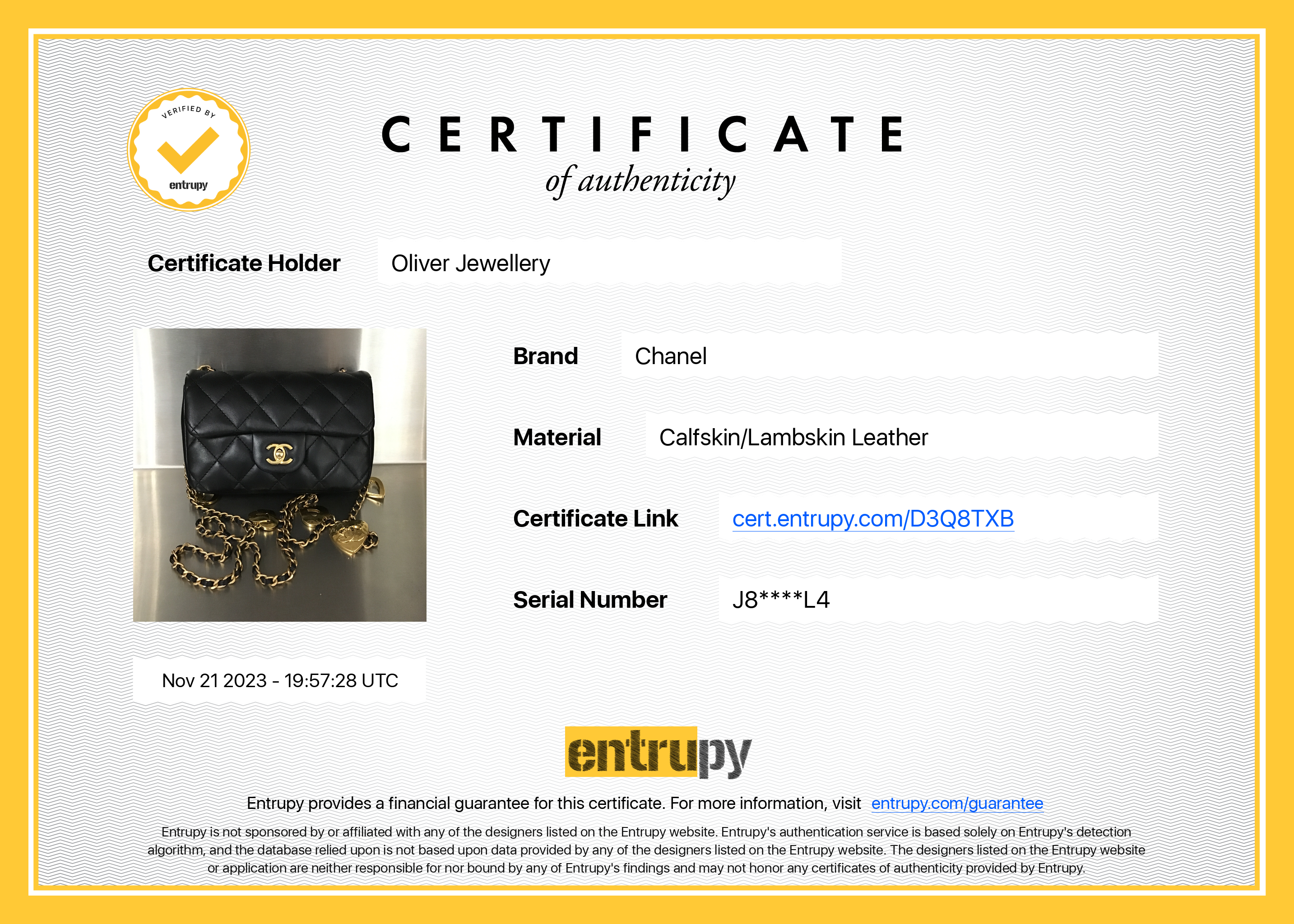 Chanel 2022 Black Quilted Lambskin Heart Charms Mini Flap Bag