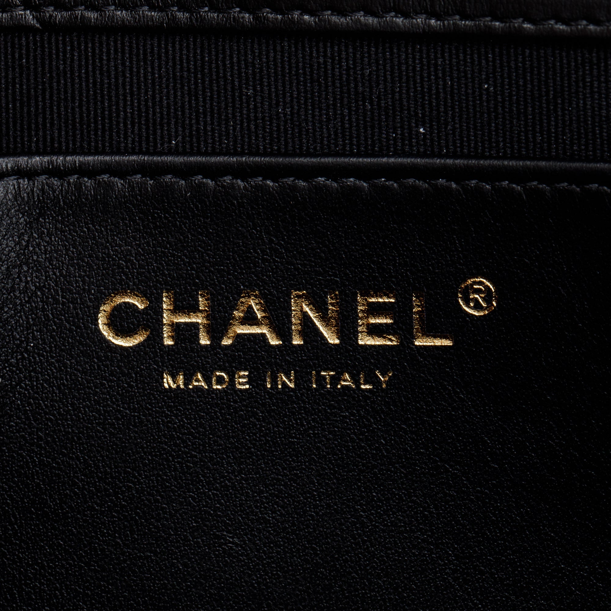 Chanel 2022 Black Quilted Patent Leather Mini Top Handle Flap Bag w/ Receipt