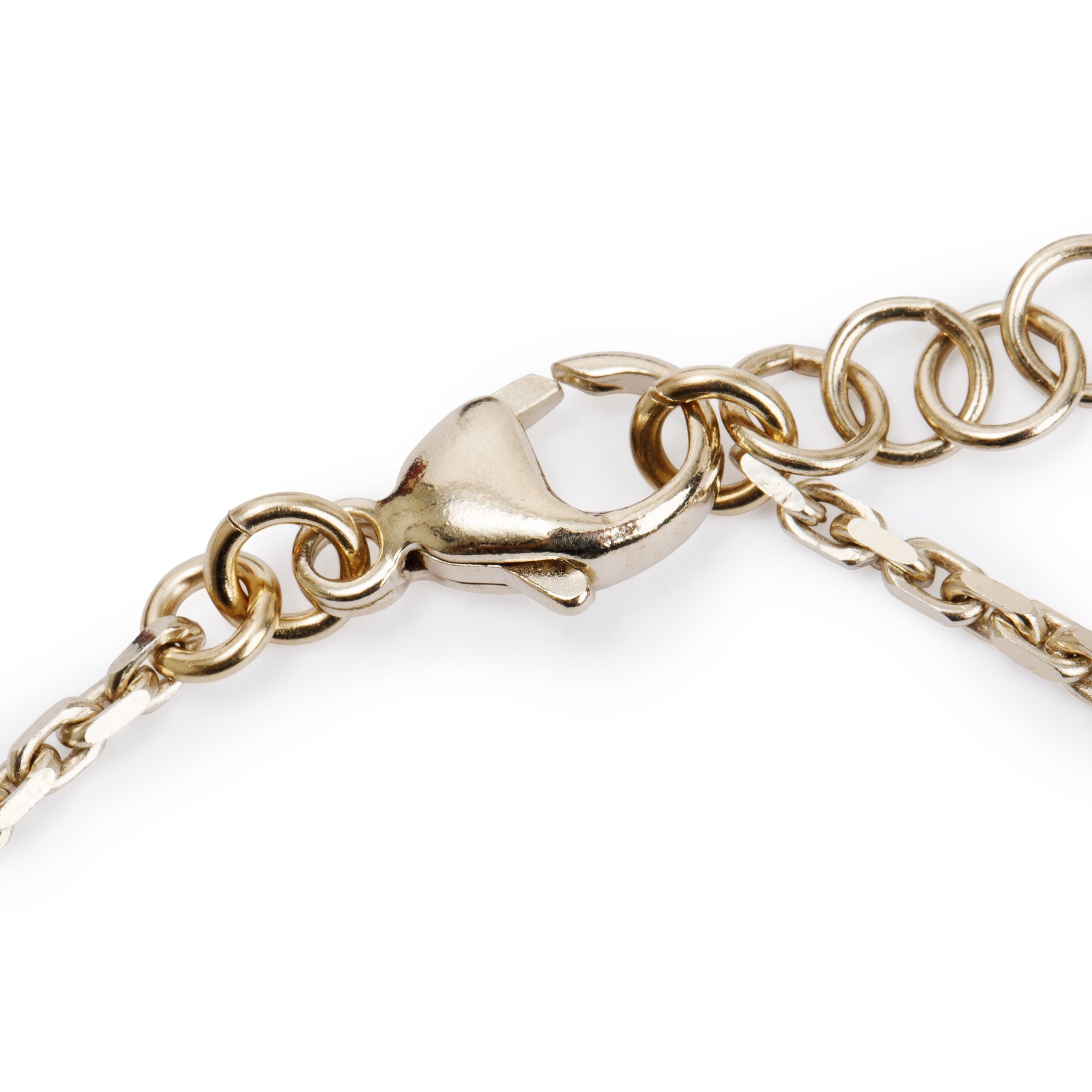 Chanel 2022 Gold Plated Faux Pearl, Strass & Bead CC Charm Bracelet w/ Box