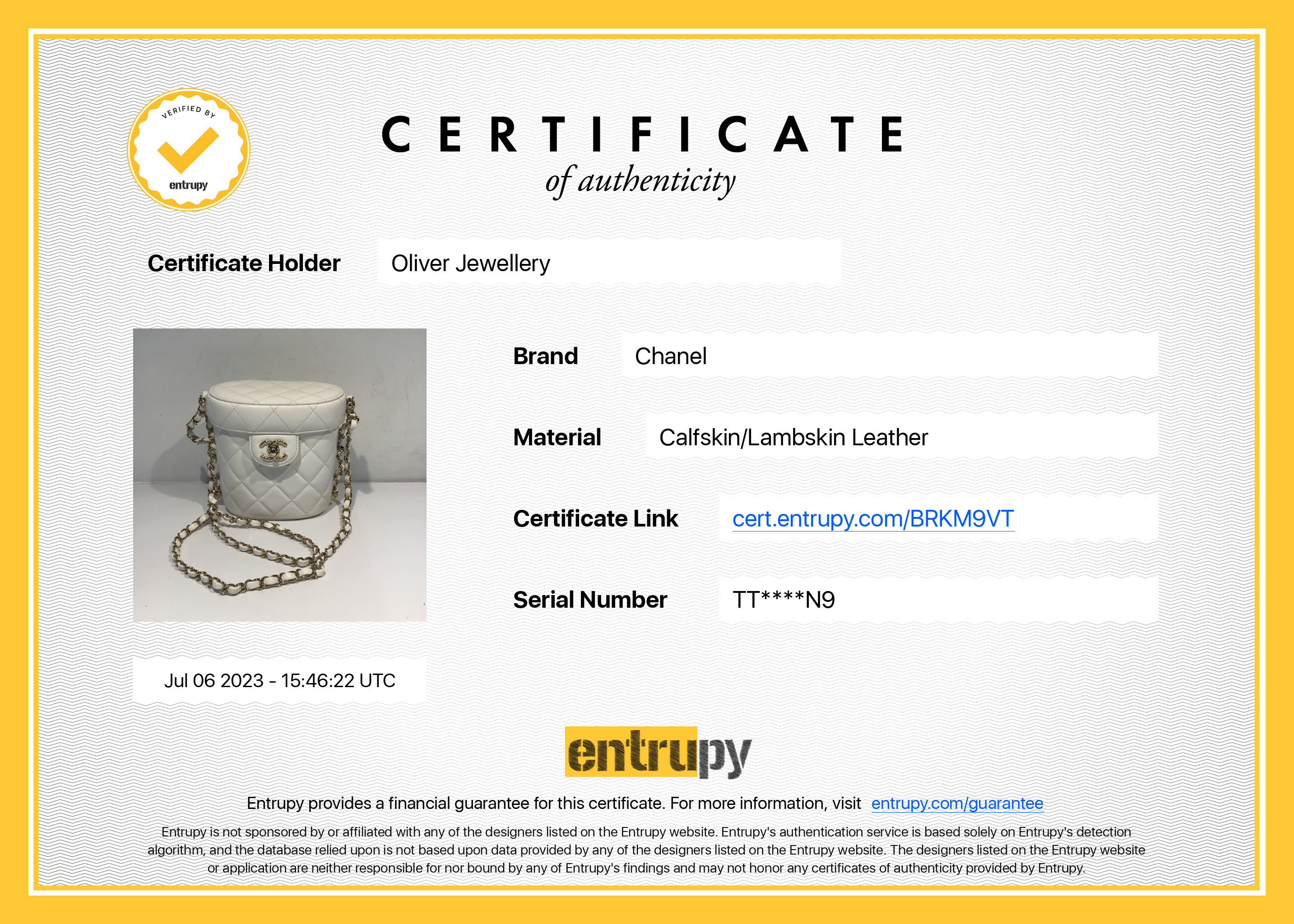 Chanel 2022 Lambskin Leather Small Vanity Case w/ Box