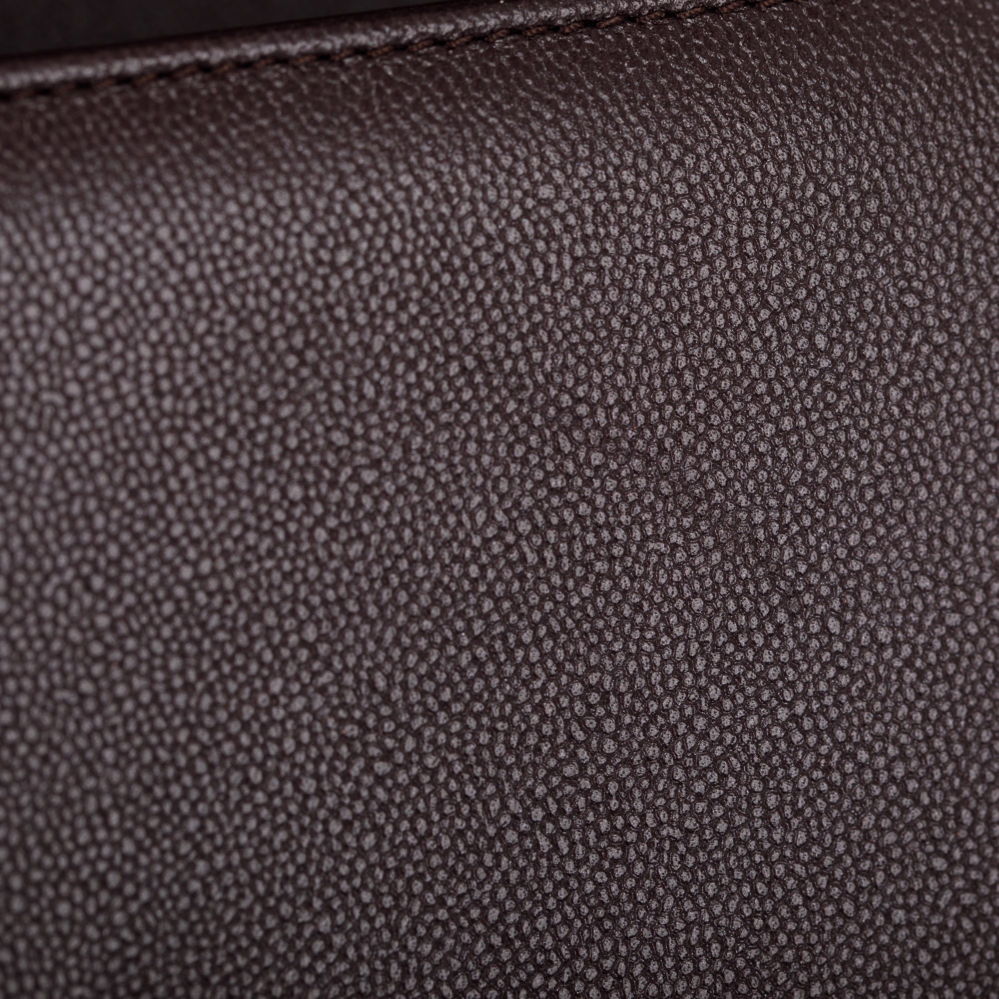 Chanel 2022 Marron Caviar Leather Small Boy Bag w/ Box & Receipt