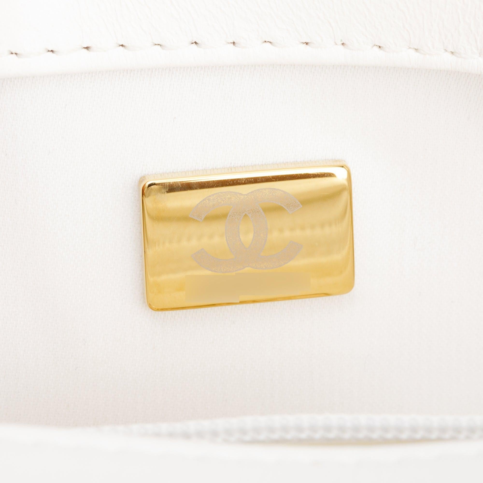 Chanel 2022 Multicolor Sequin Coco Logo Mini Flap Bag