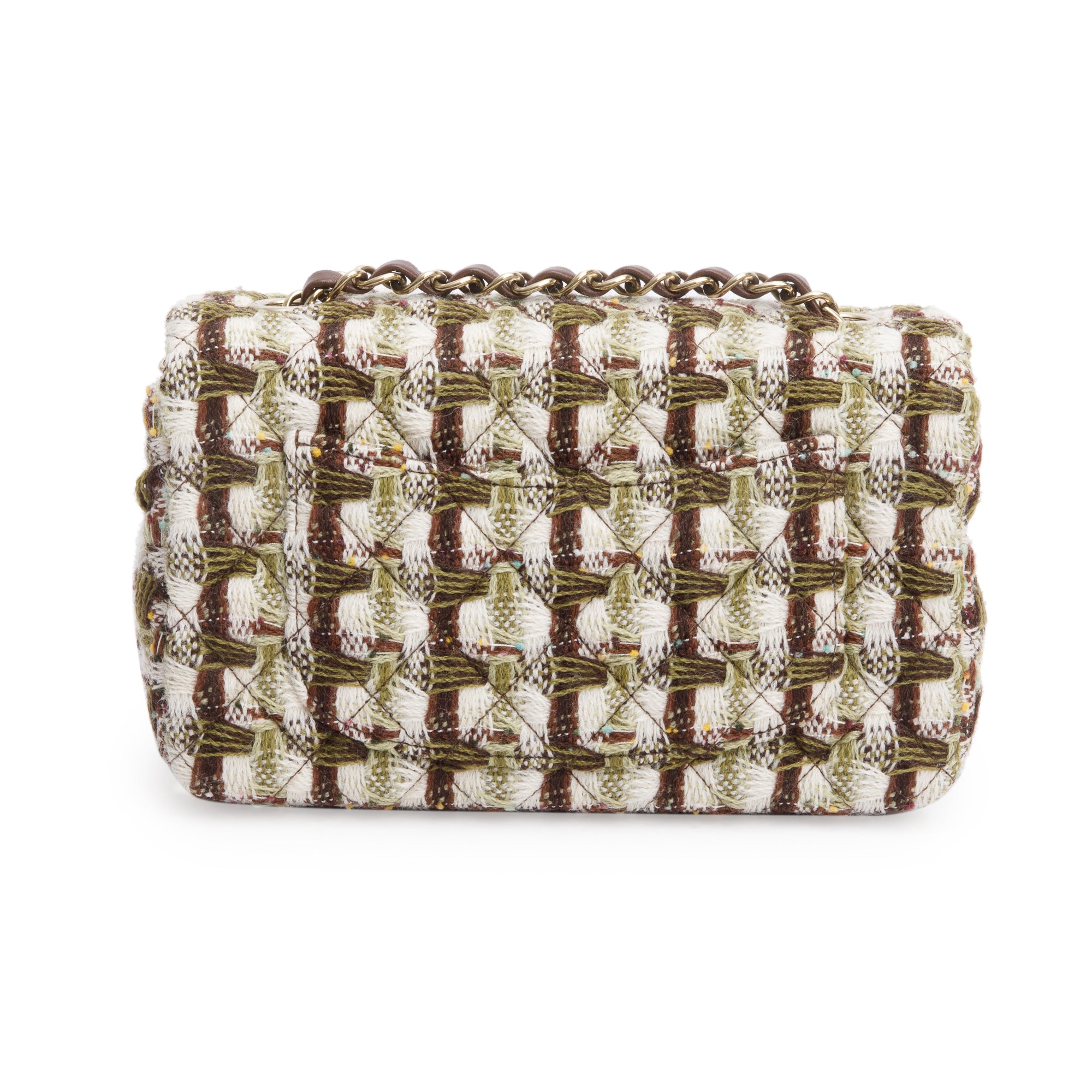 Chanel 2022 Multicolor Tweed Classic Mini Rectangular Flap Bag w/ Box