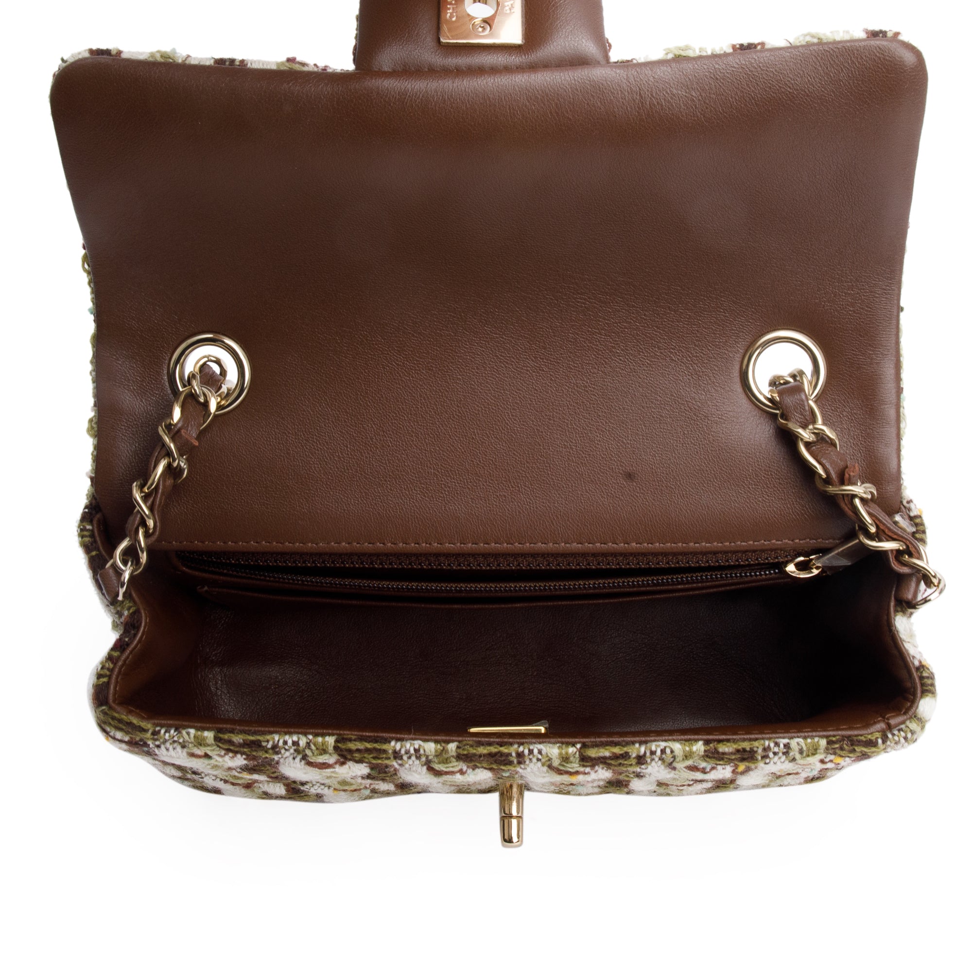 Chanel 2022 Multicolor Tweed Classic Mini Rectangular Flap Bag w/ Box