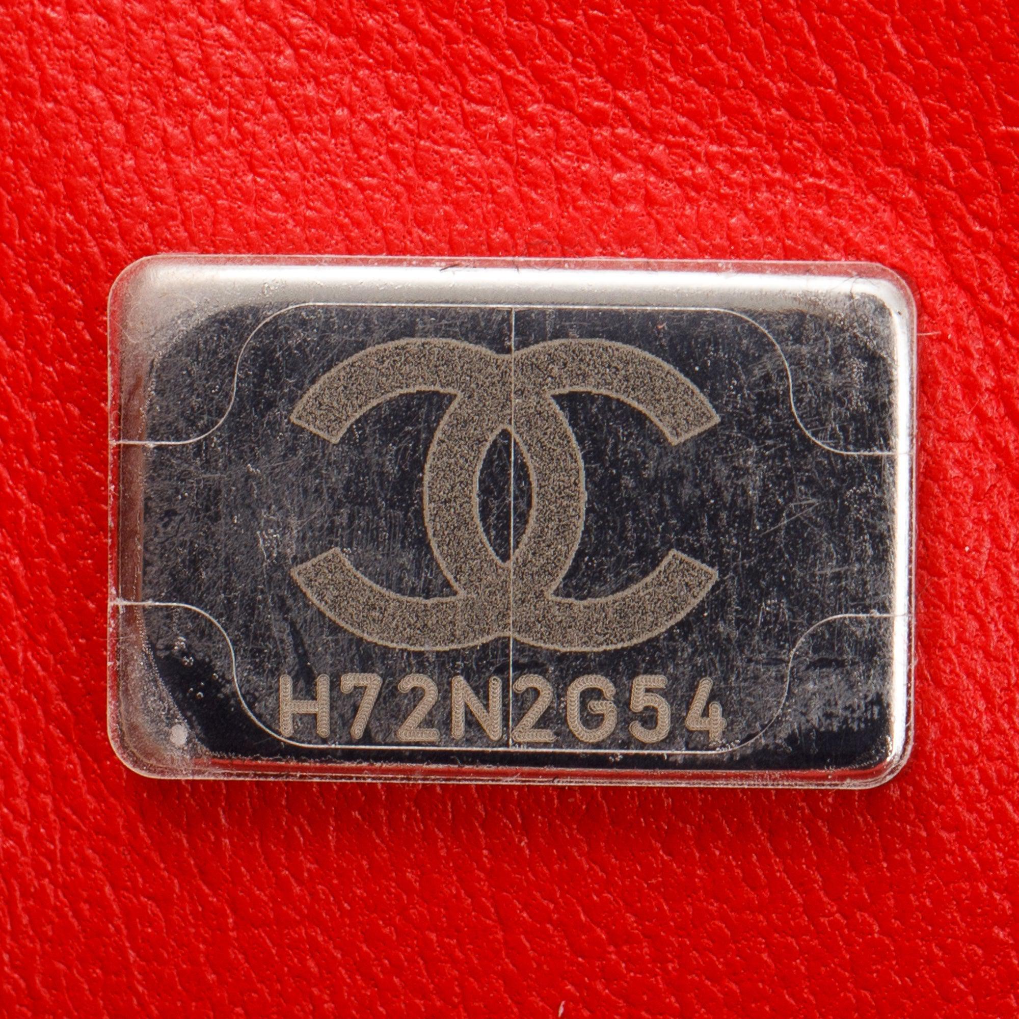 Chanel 2022 Red Tweed Classic Mini Rectangular Flap Bag