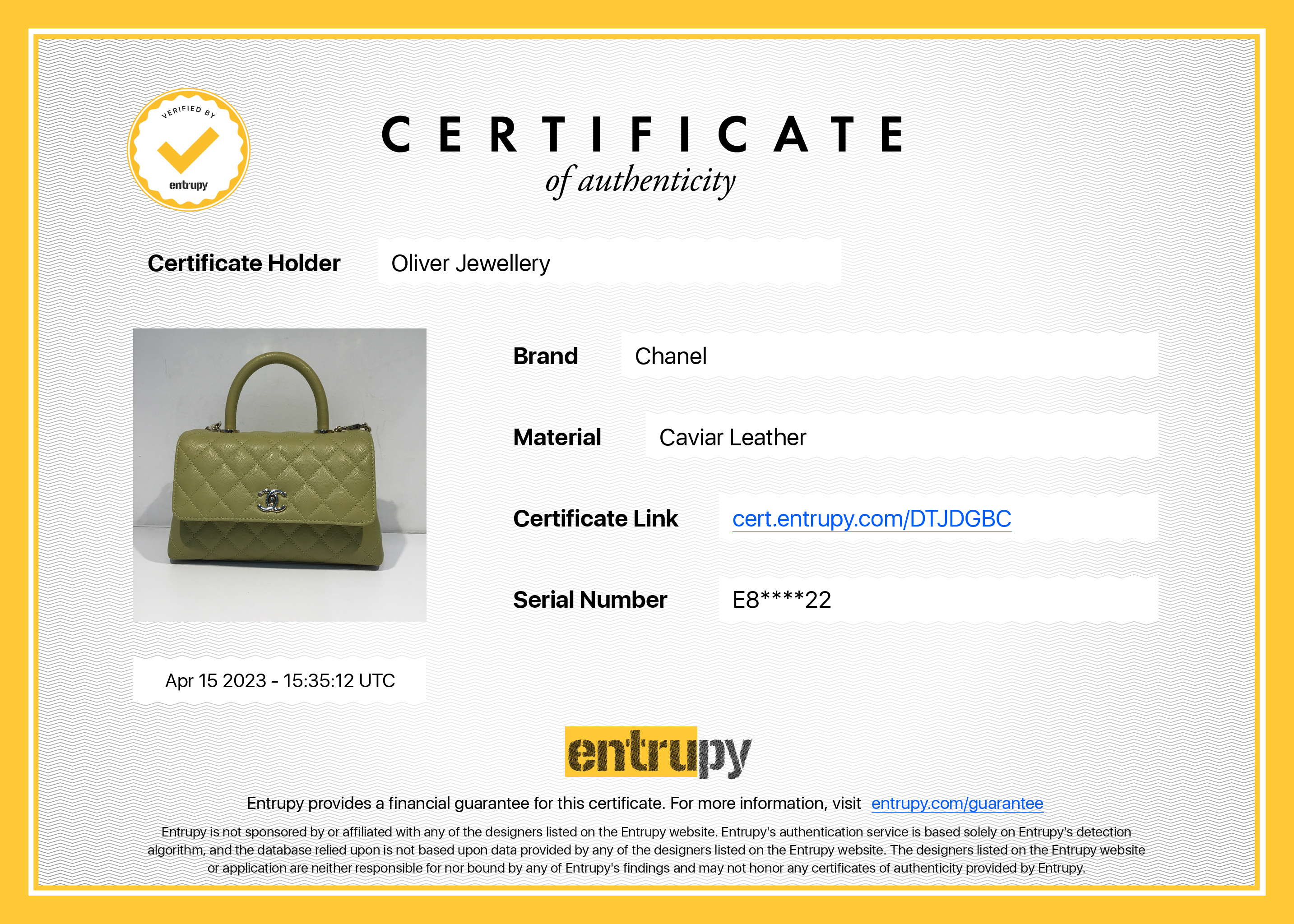 Chanel 2022 Small Coco Handle Bag