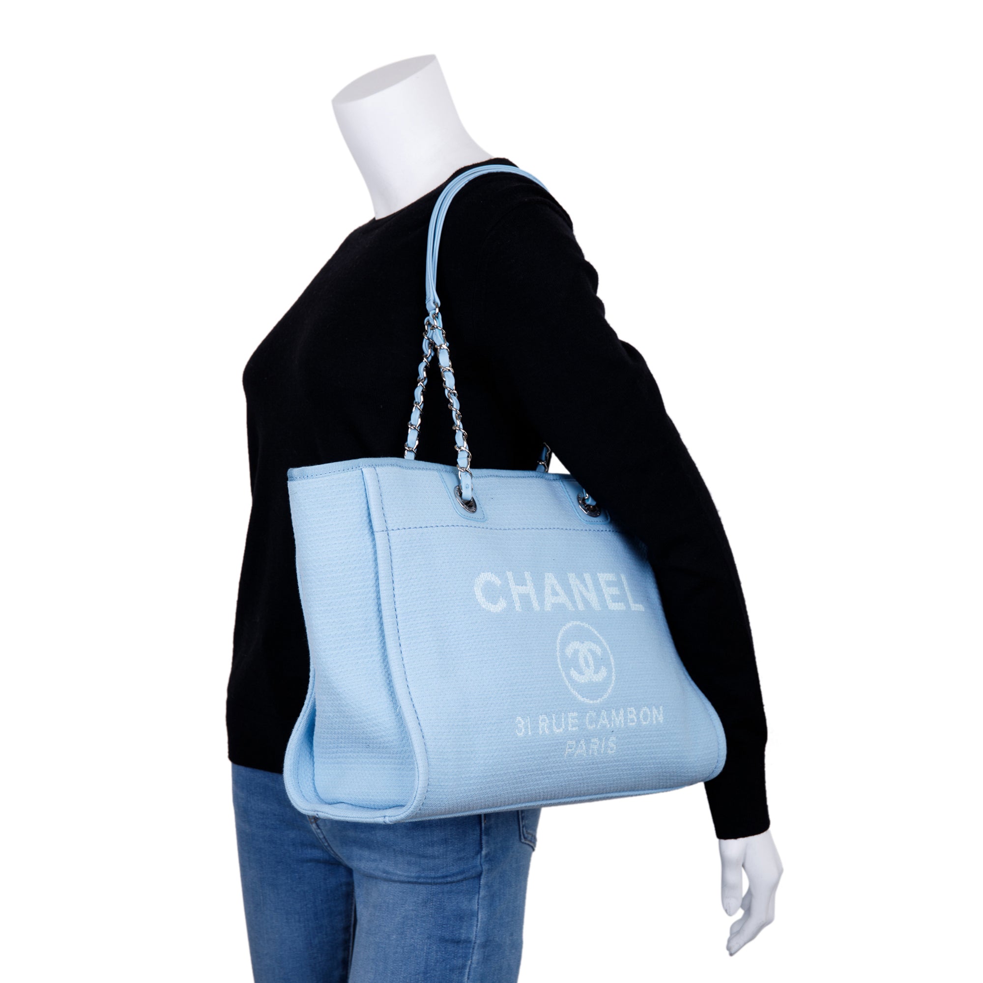 Chanel 2022 Small Deauville Tote w/ Pouch