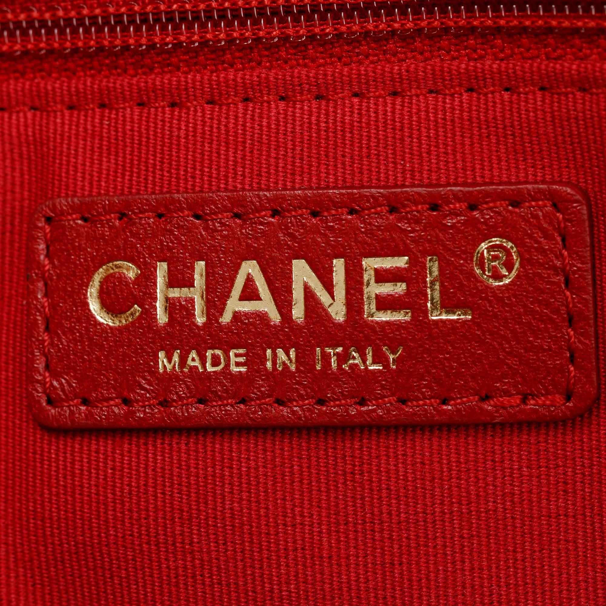 Chanel 2023 Black Patent Leather Maxi Bowling Bag