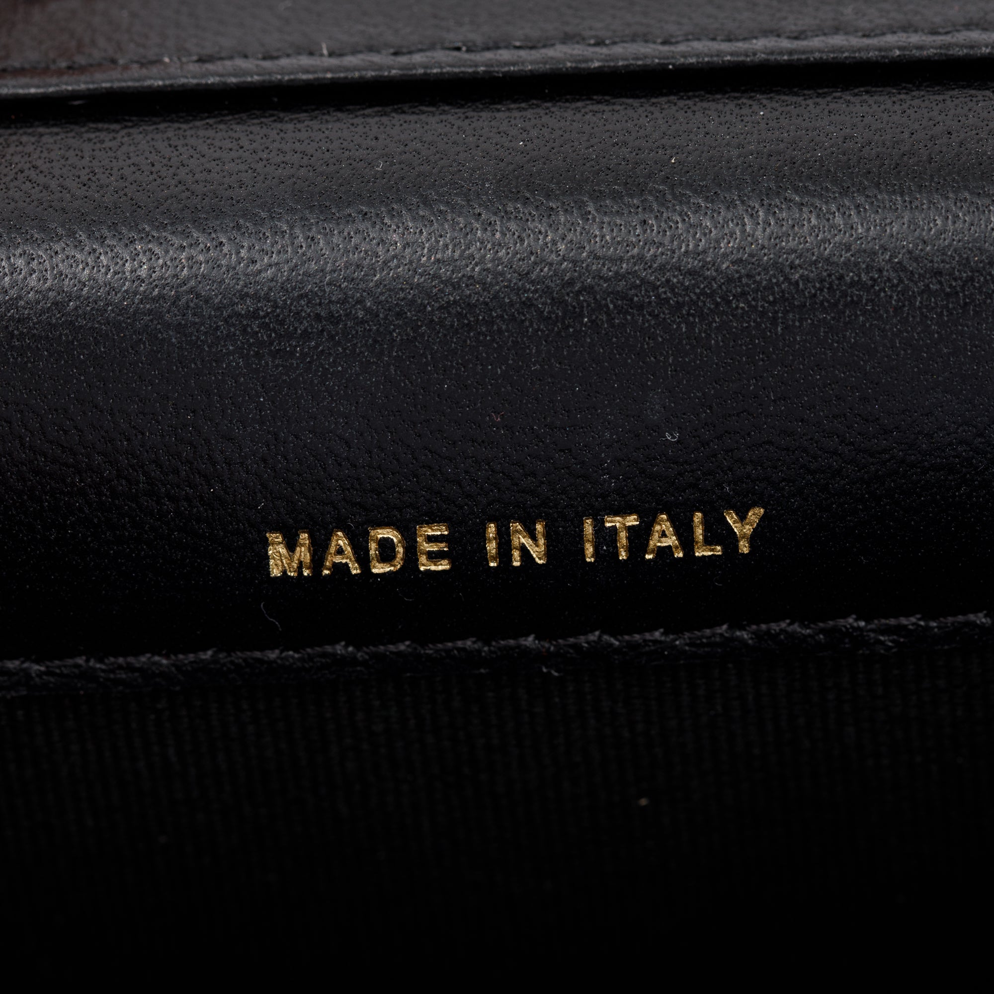 Chanel 2023 Black Quilted Calfskin Leather Candy CC Chain Phone Holder w/ Box