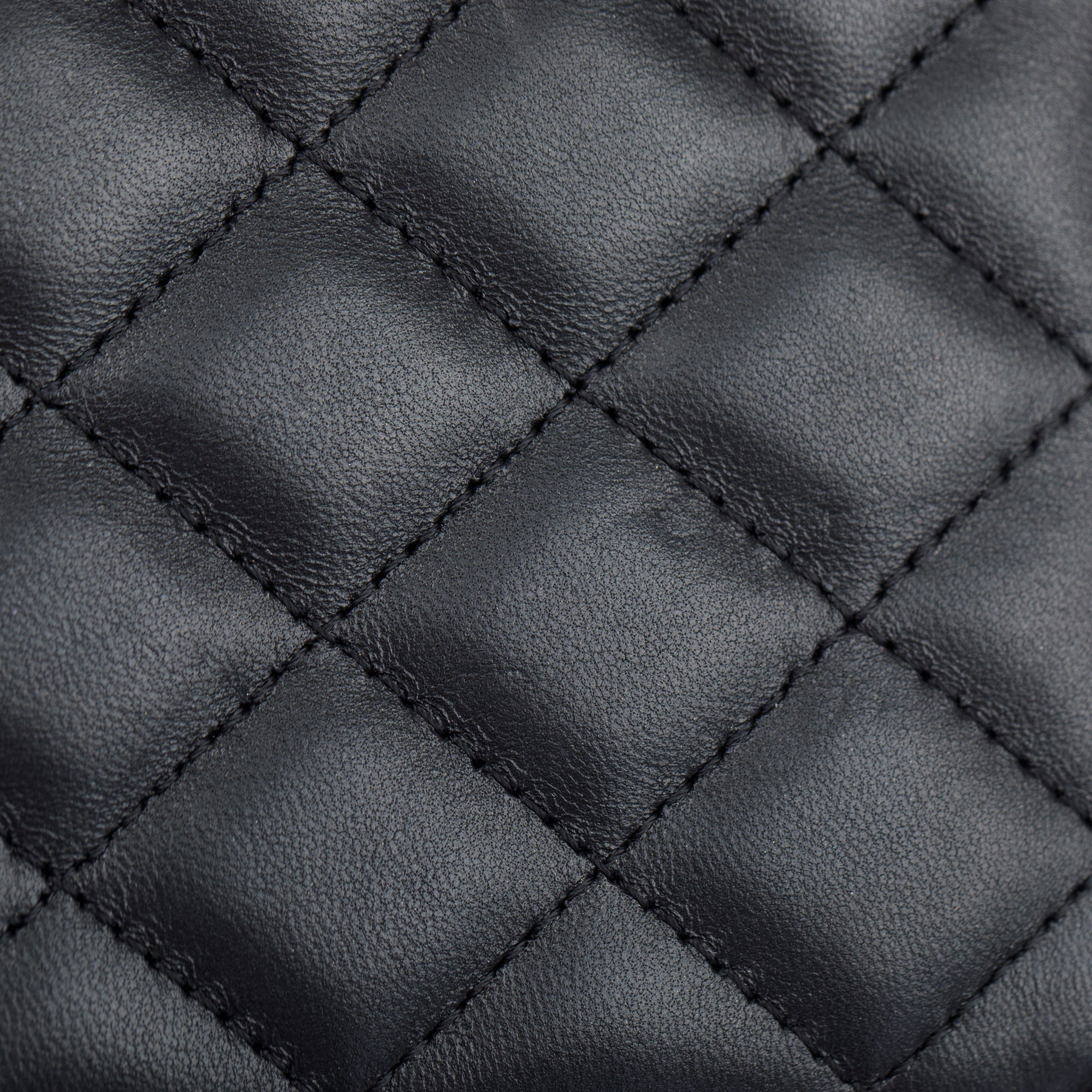 Chanel 2023 Black Quilted Calfskin Leather Candy CC Chain Phone Holder w/ Box