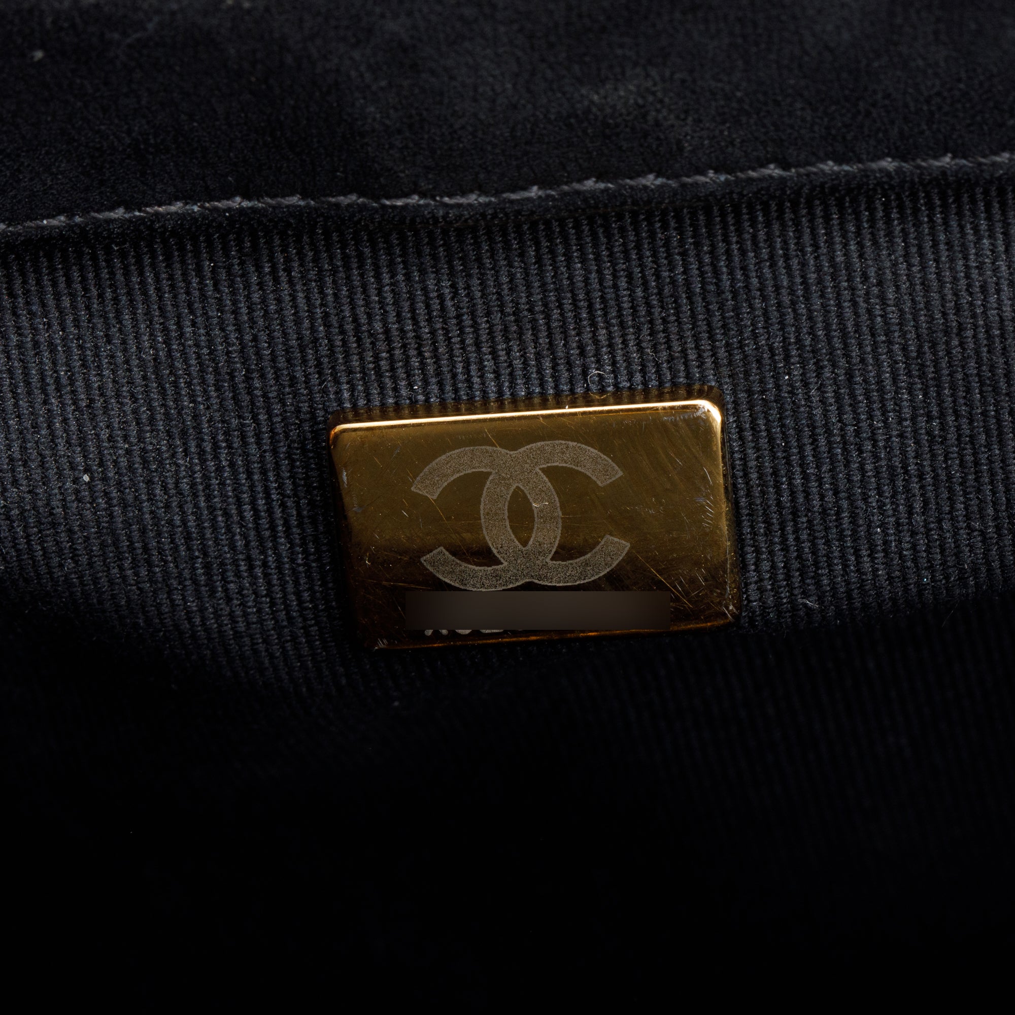 Chanel 2023 Black Quilted Lambskin Leather Medium Boy Bag w/ Box