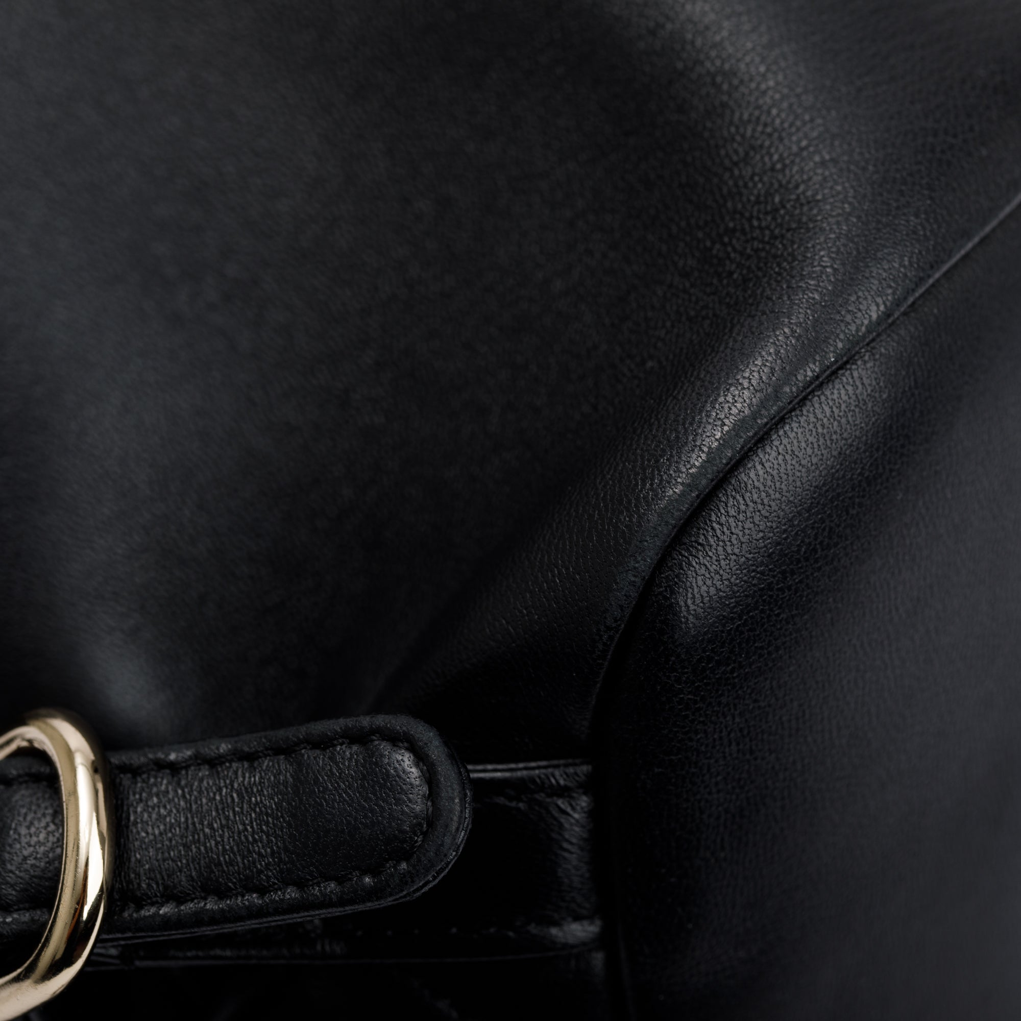 Chanel 2023 Black Quilted Small Duma Drawstring Backpack