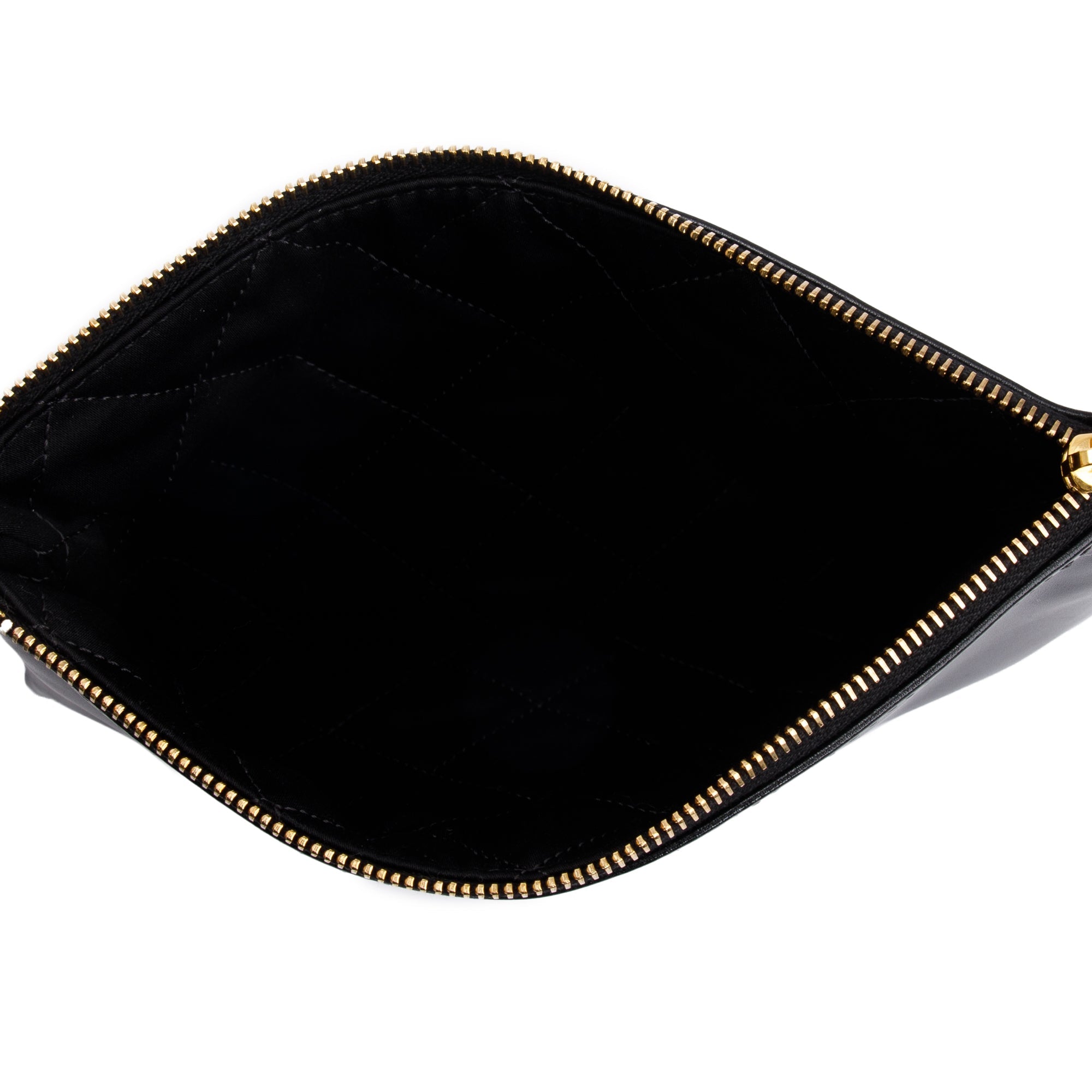 Chanel 2023 Black Shiny Calfskin Leather Small Chanel 22 Hobo w/ Pouch