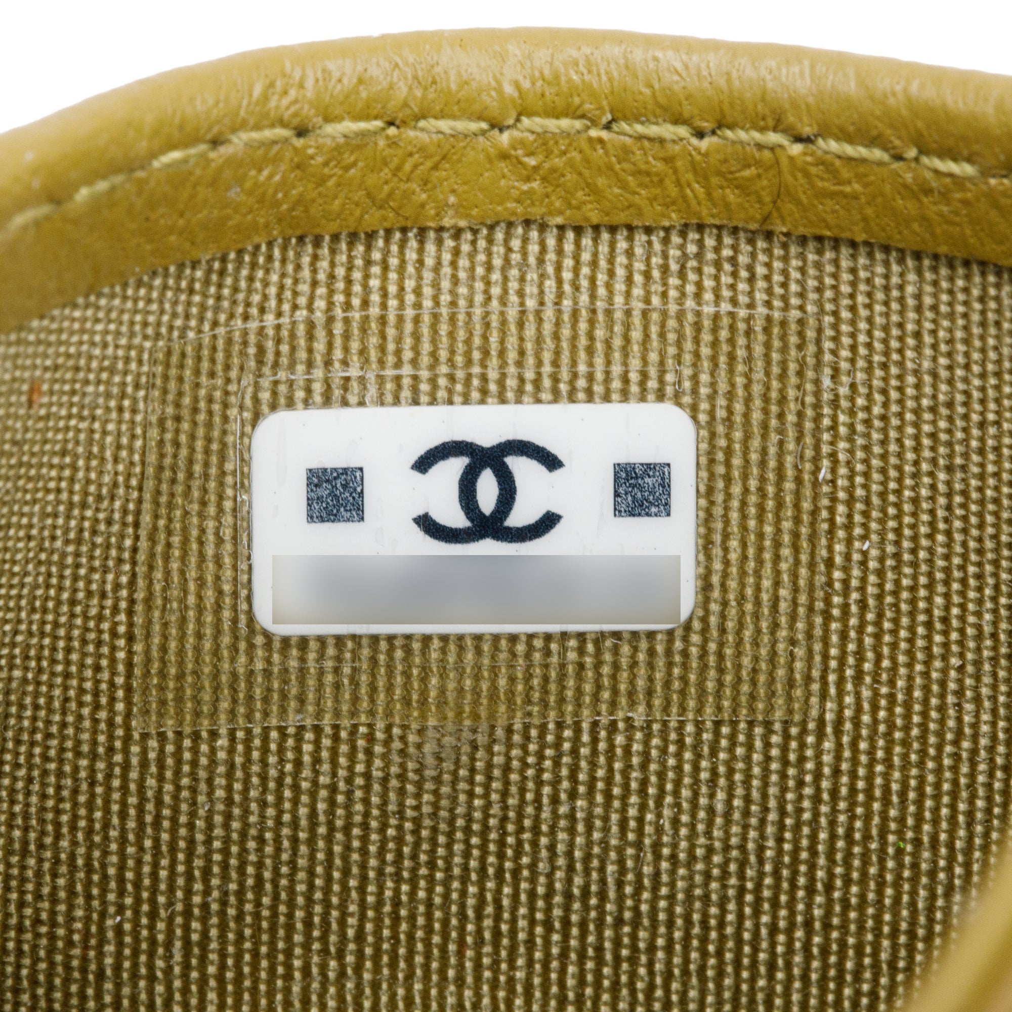 Chanel 2023 Green Lambskin Leather Classic Card Holder