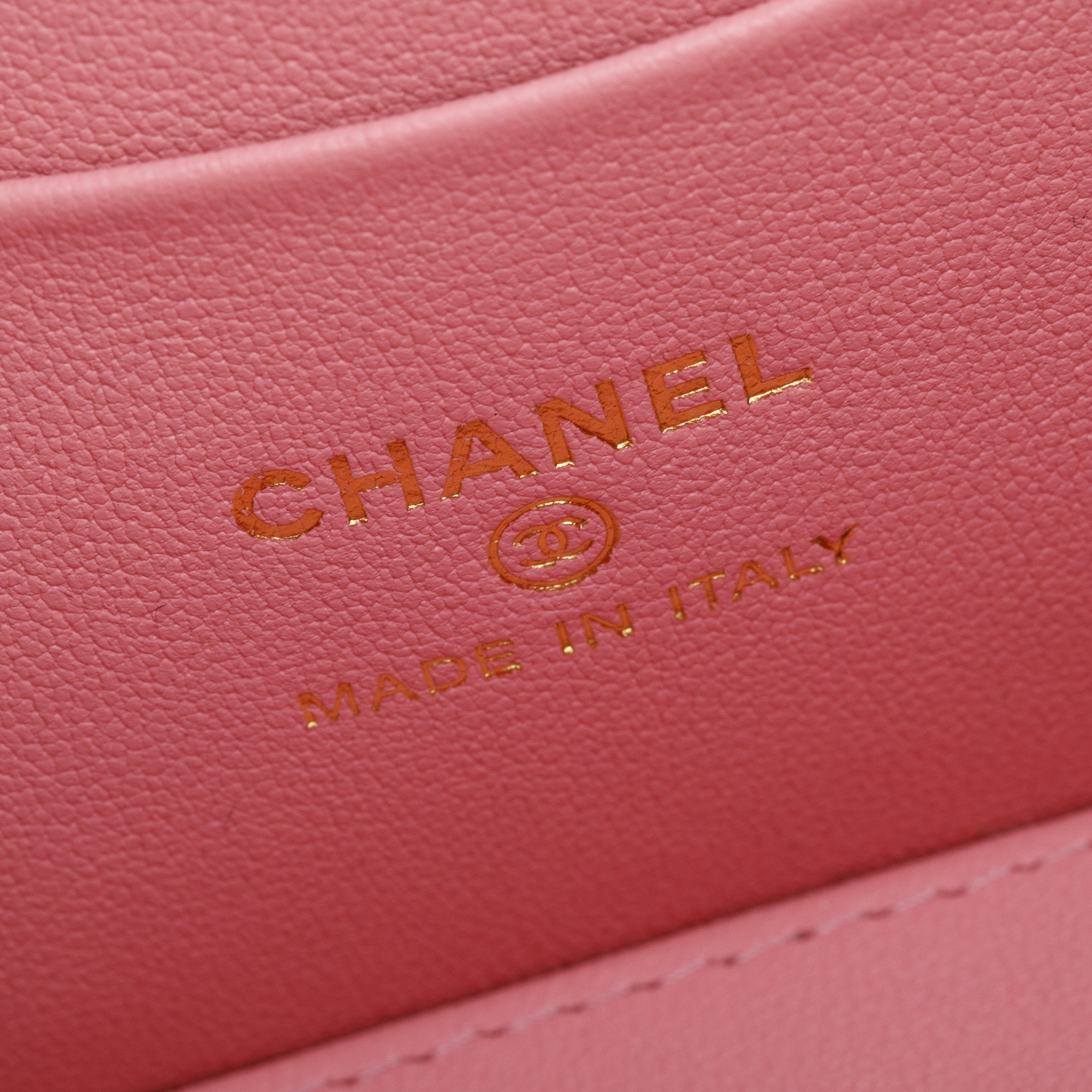 Chanel 2023 Pink Quilted Lambskin Leather Small Pick Me Up Vanity Case w/ Box & Receipt