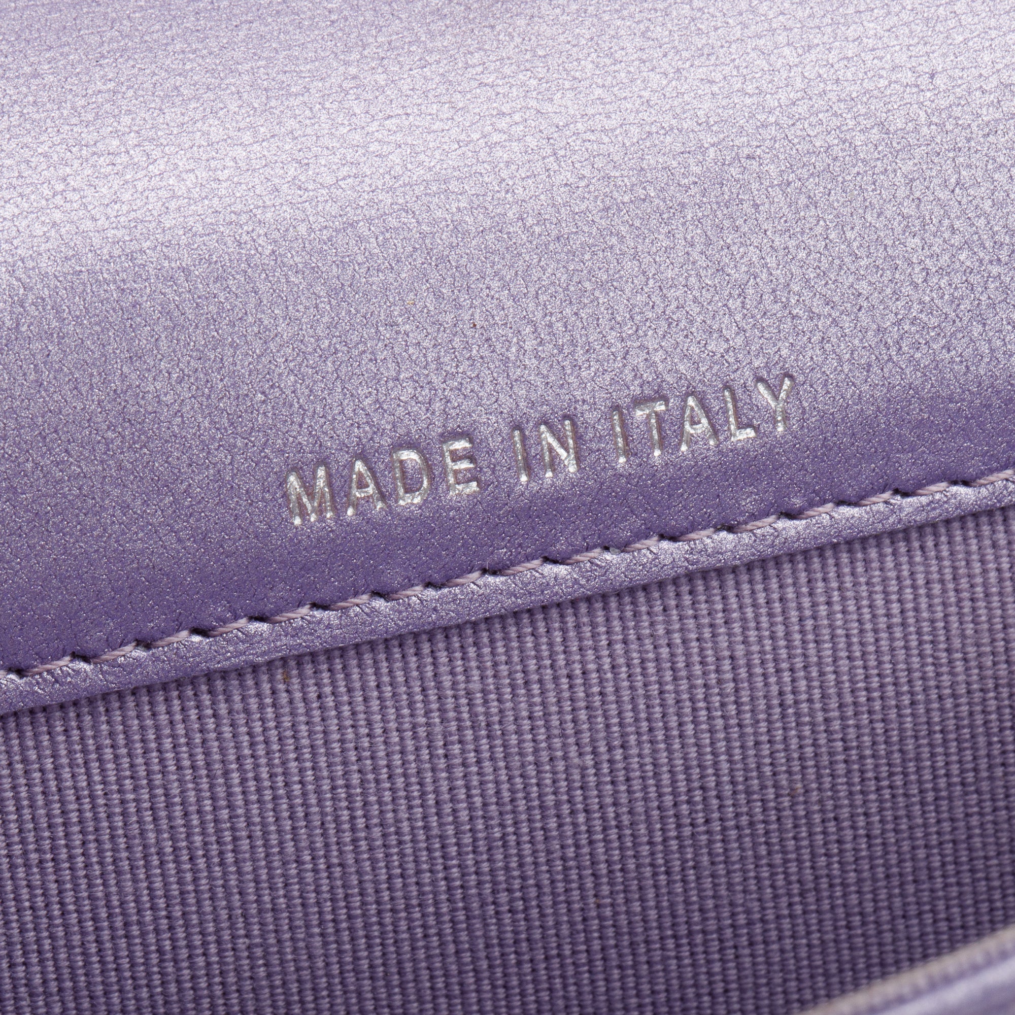 Chanel 2023 Purple Iridescent Lambskin Leather Classic Flap Card Holder