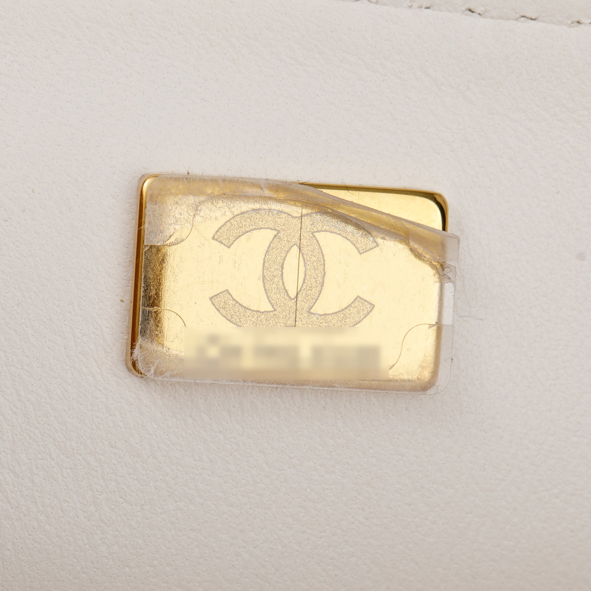 Chanel 2023 White Square Quilted Lambskin Resin Crystal Monacoco Mini Square Flap Bag