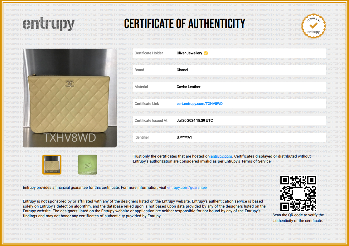 Chanel 2023 Yellow Quilted Calfskin Leather Medium O-Case Clutch