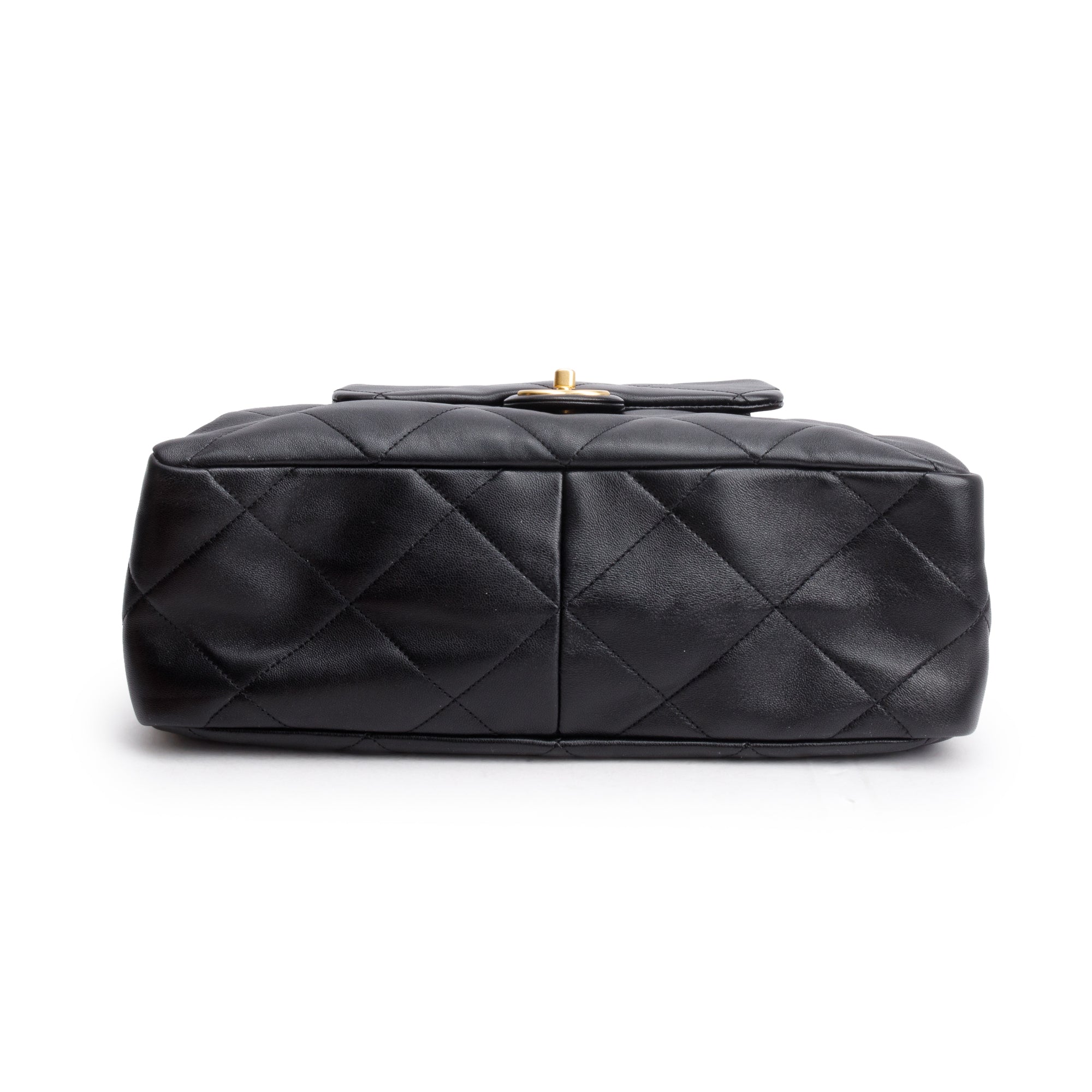 Chanel 2024 Black Quilted Calfskin Leather Shopping Bag Tote w/ Receipt