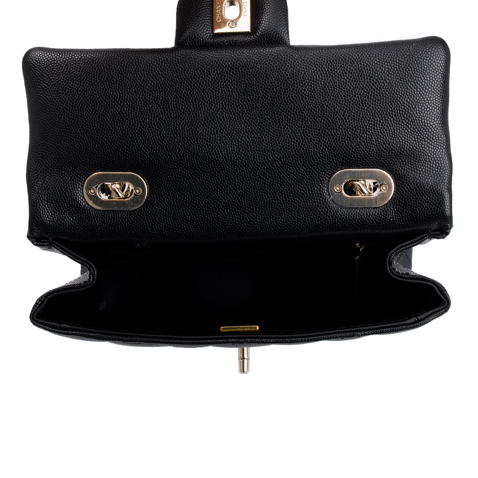 Chanel 2024 Black Quilted Caviar Leather My Retrofit Top Handle Flap Bag w/ Box & Receipt