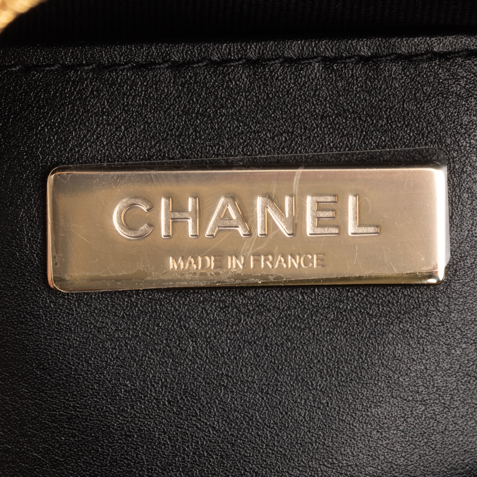 Chanel 2024 Black Satin Walk Of Fame Star Crossbody Bag