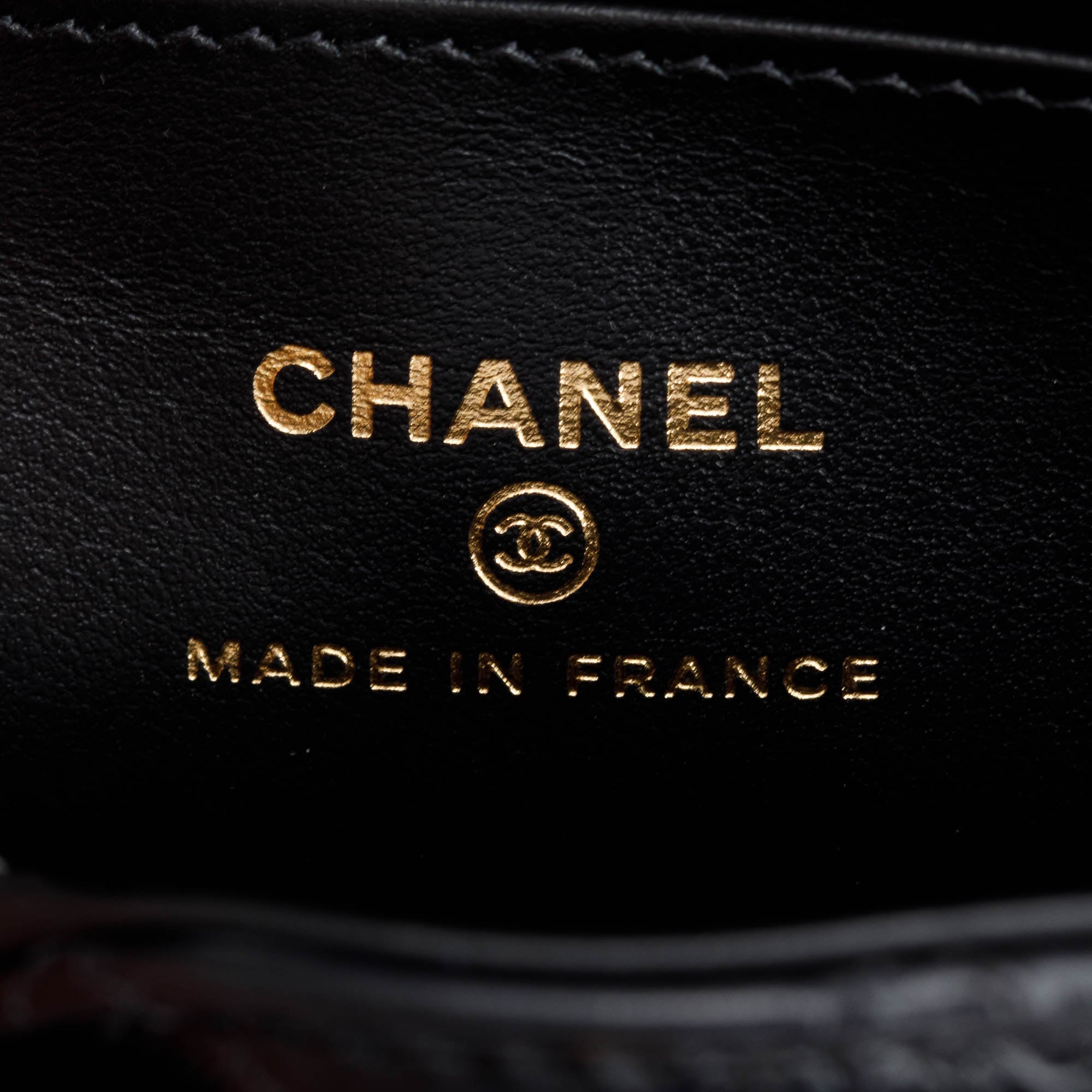 Chanel 2024 Black Shiny Aged Calfskin Leather Nano Kelly Crossbody Bag w/ Box & Receipt