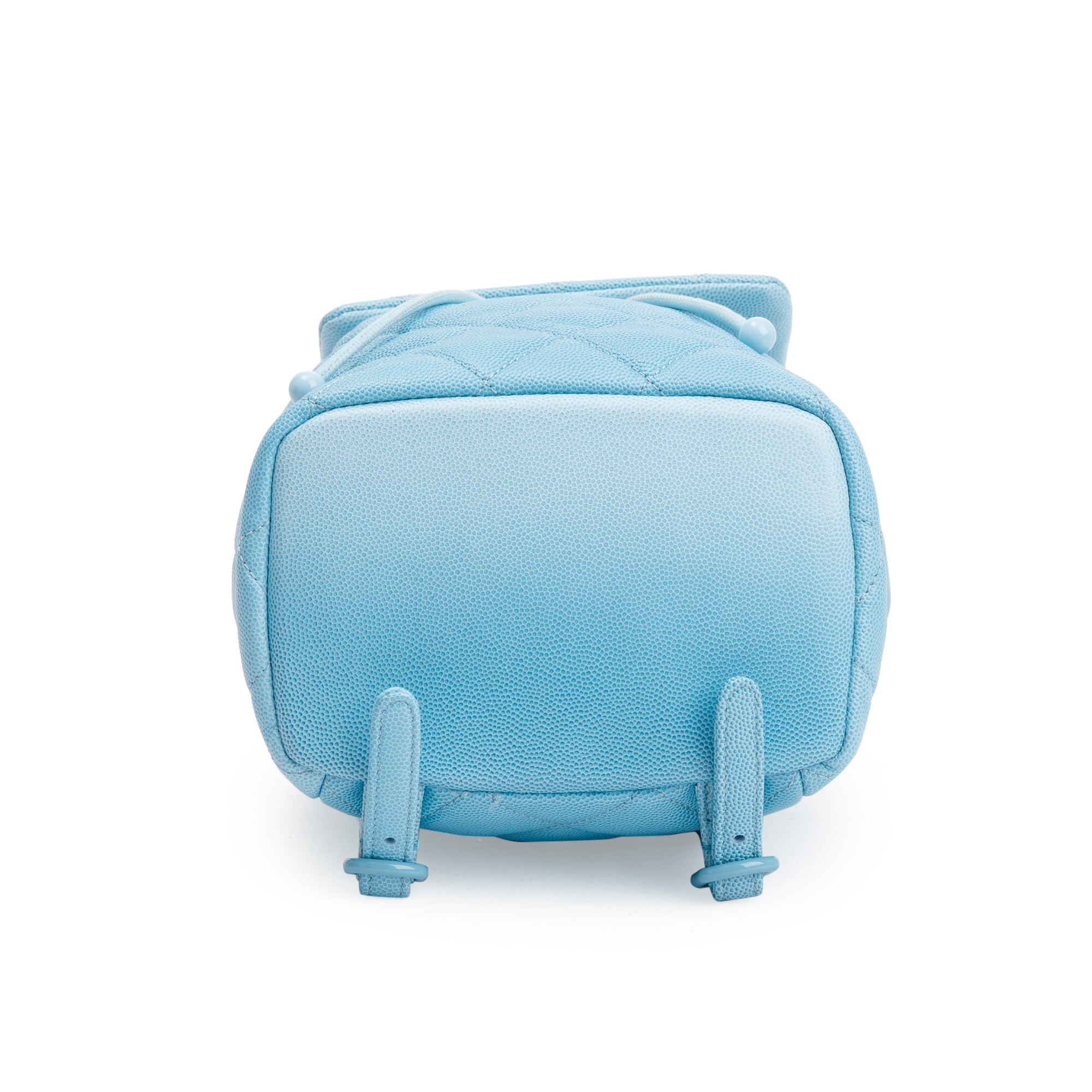 Chanel 2024 Blue Quilted Caviar Leather Mini Backpack w/ Box