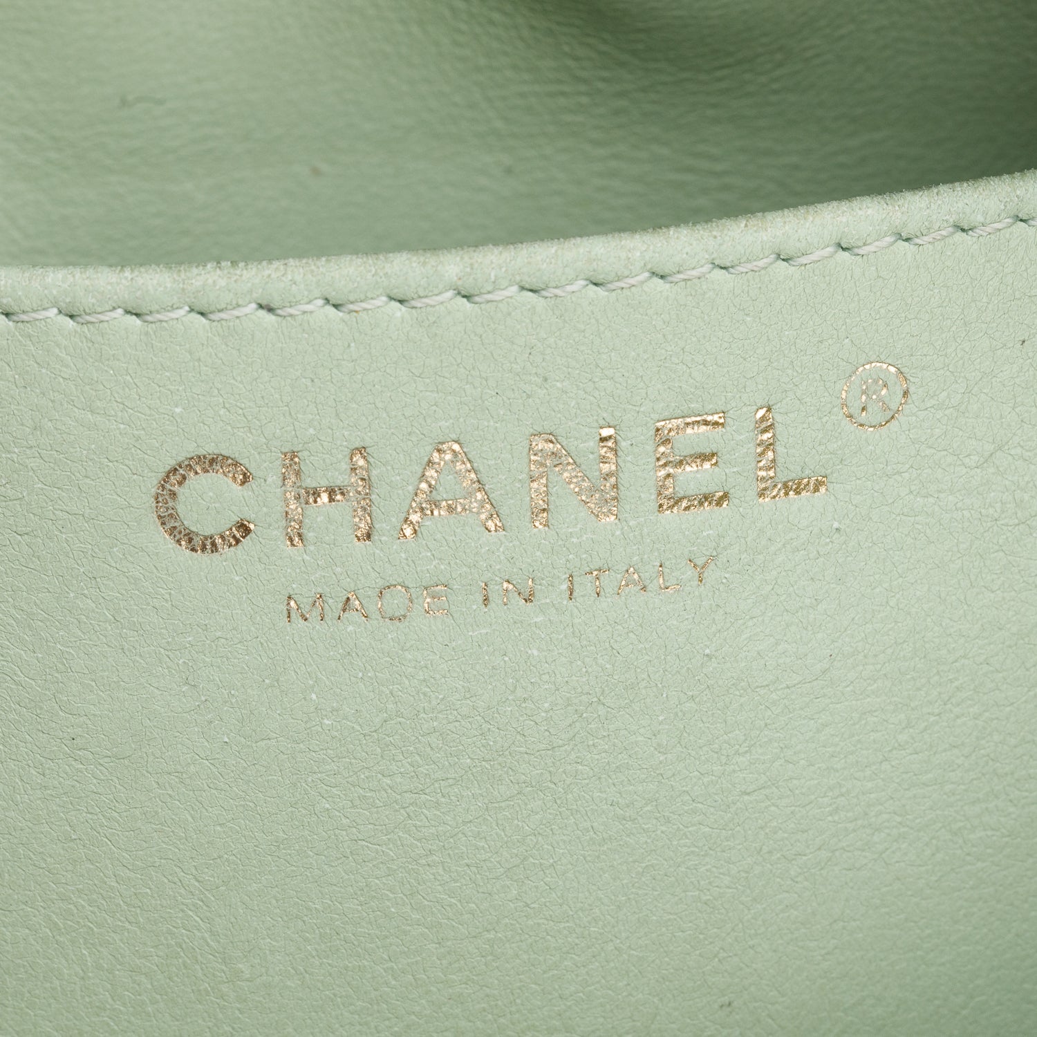 Chanel 2024 Iridescent Rainbow Metallic Quilted Calfskin Leather Belt Bag w/ Box