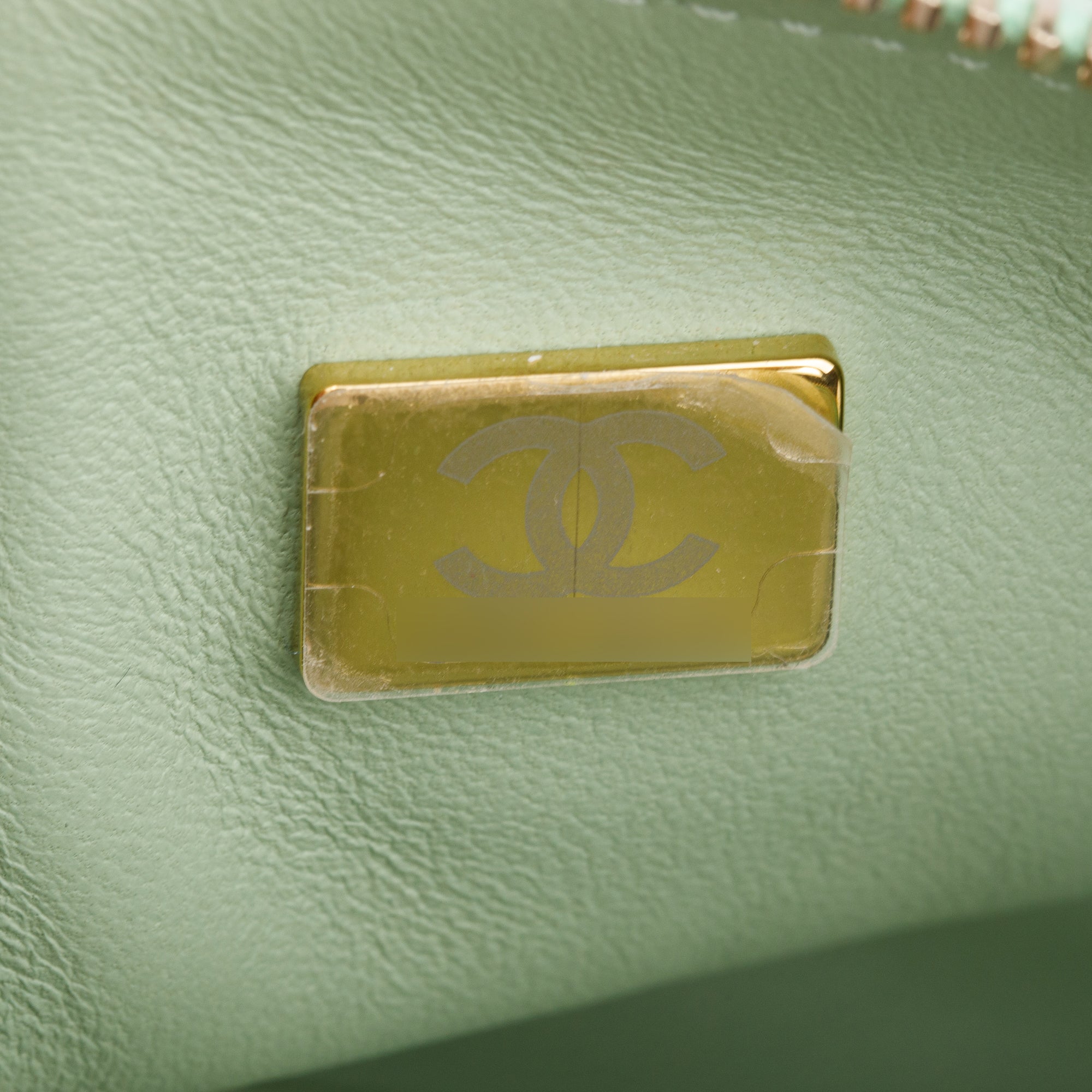 Chanel 2024 Iridescent Rainbow Metallic Quilted Calfskin Leather Belt Bag w/ Box