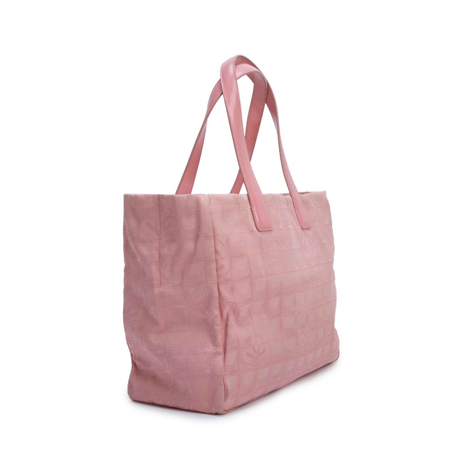 Chanel Pink Canvas Travel Ligne Tote