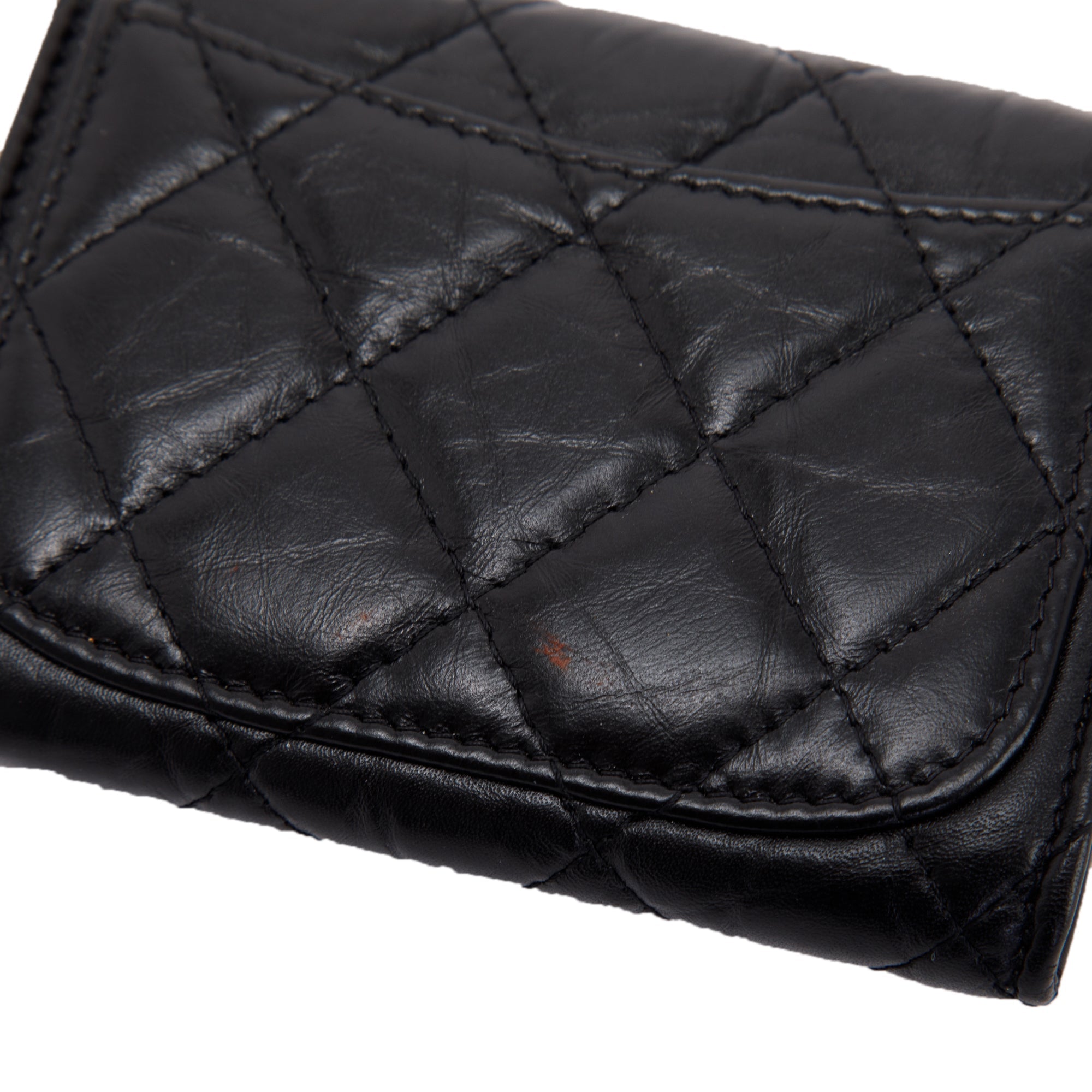 Chanel 2.55 Quilted Leather Flap Card Holder w/ Box & Authenticity card