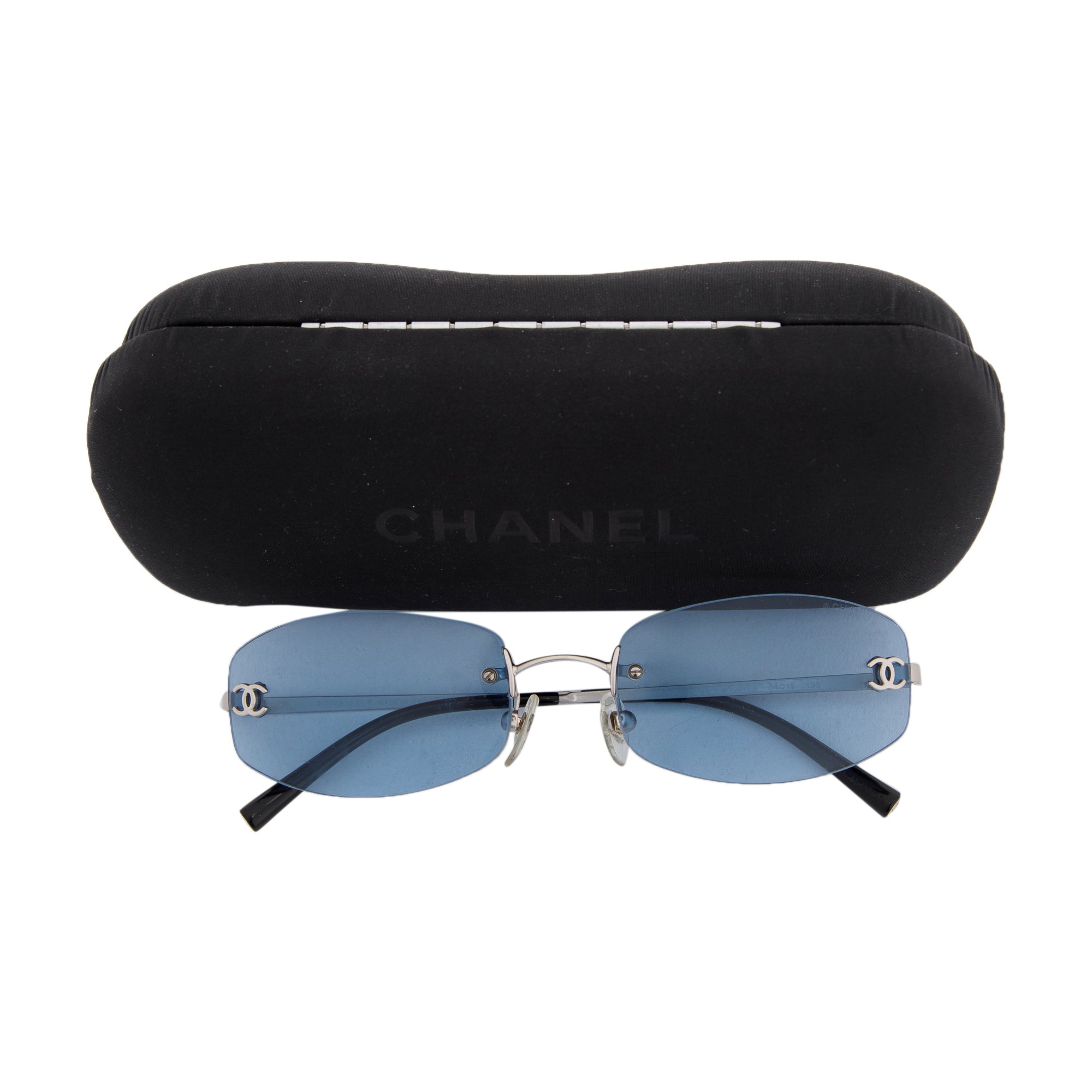 Chanel 4002 Rimless CC Sunglasses w/ Case