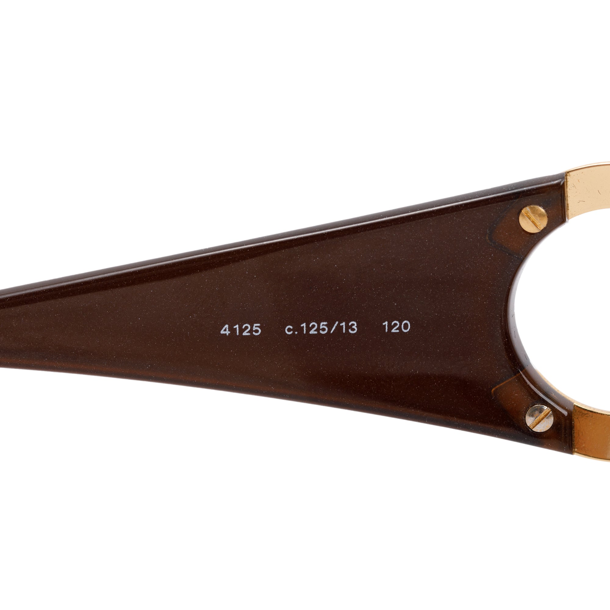 Chanel 4125 Brown Rimless CC Logo Shield Sunglasses