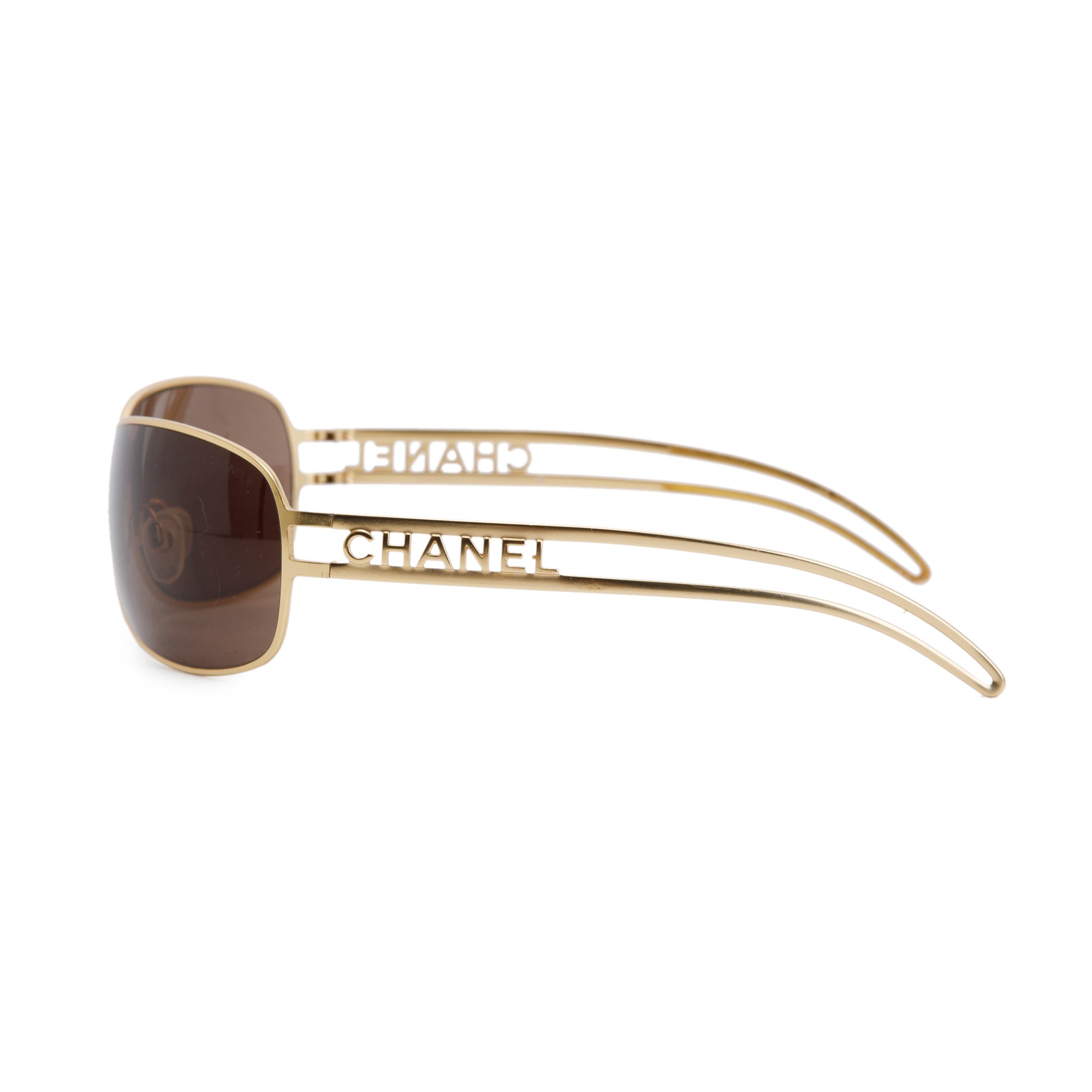 Chanel 4149 Metallic Gold Sunglasses w/ Case
