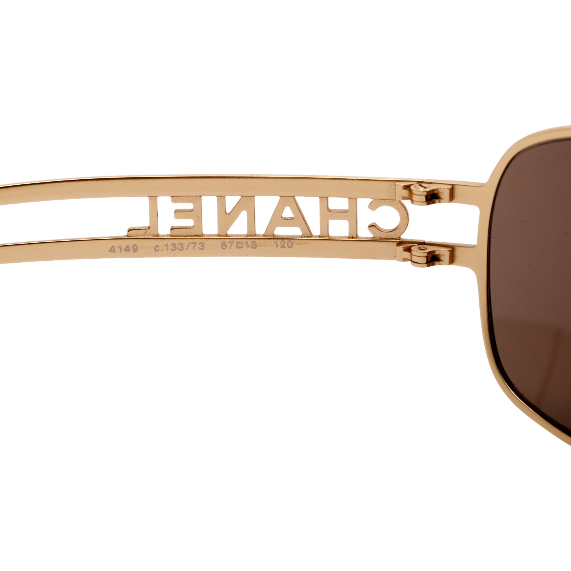 Chanel 4149 Metallic Gold Sunglasses w/ Case