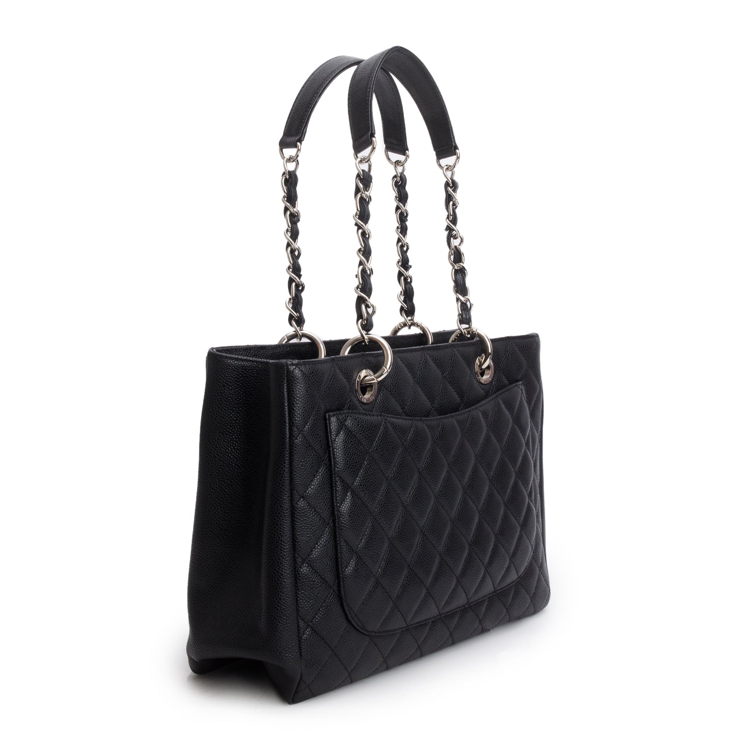 Chanel Black Caviar Leather Grand Shopping Tote (GST)