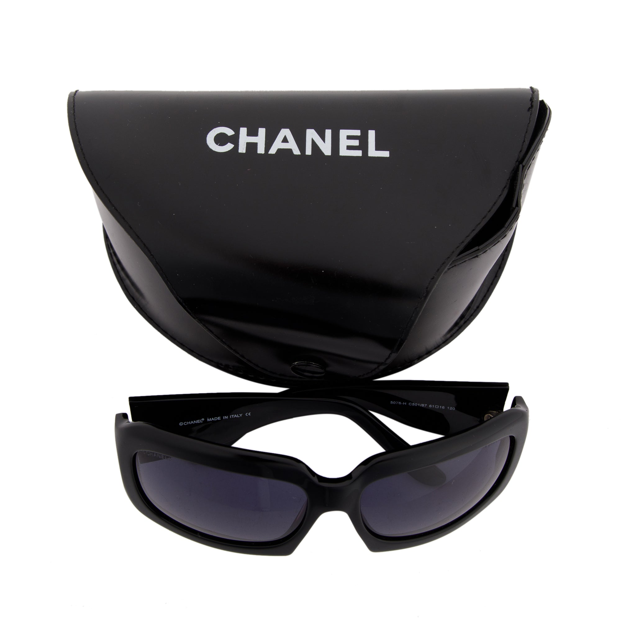 Chanel 5076-H CC Mother of Pearl Sunglasses w/ Case