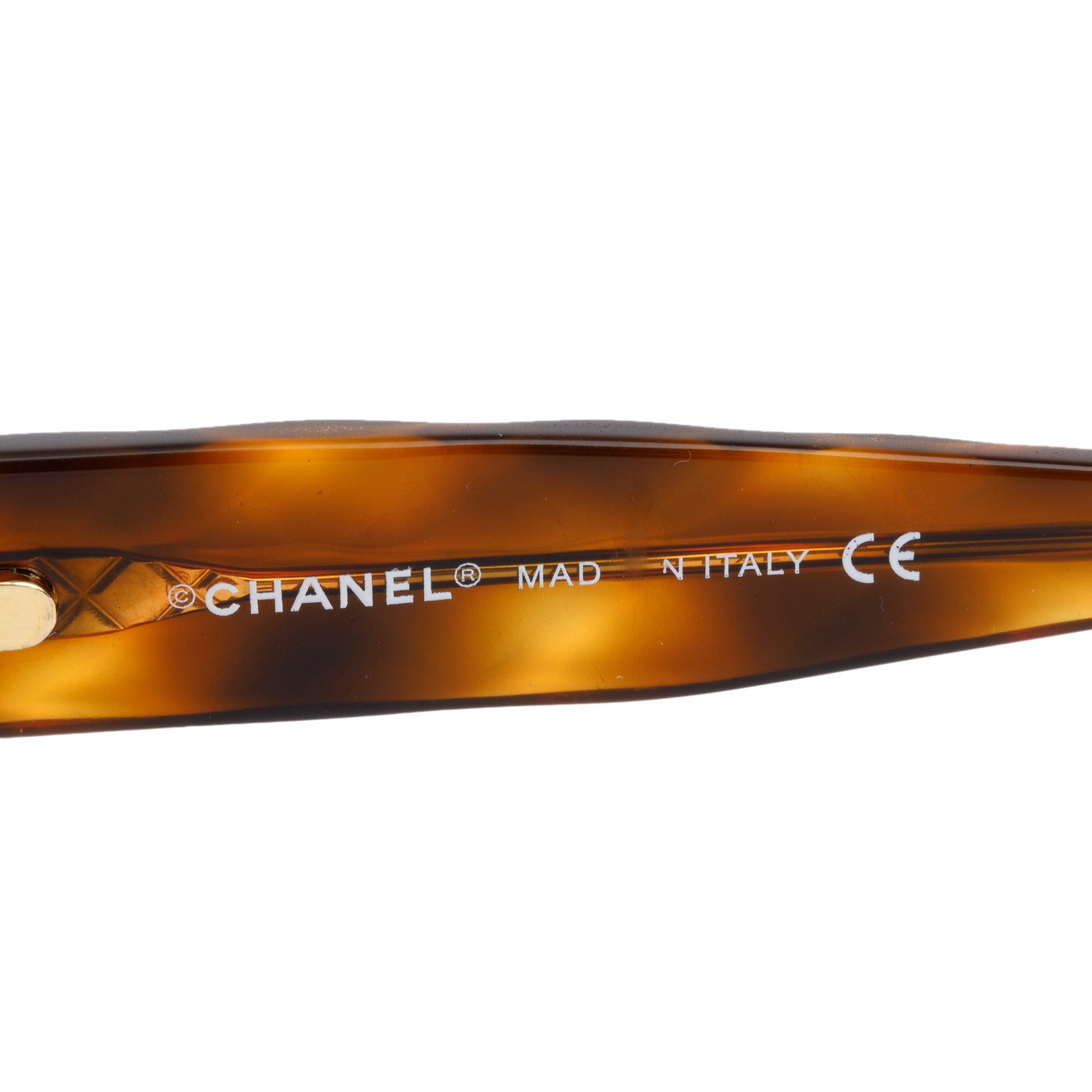 Chanel 5120-A Havana Acetate CC Round Sunglasses w/ Case