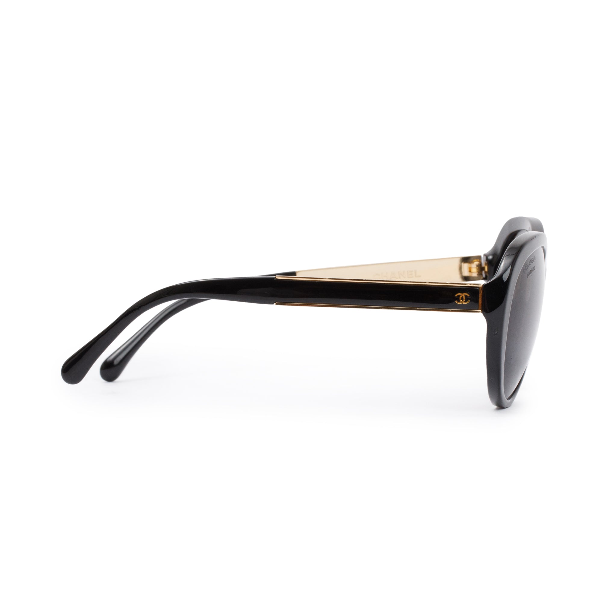 Chanel 5269-A Black Acetate CC Cat Eye Sunglasses w/ Case